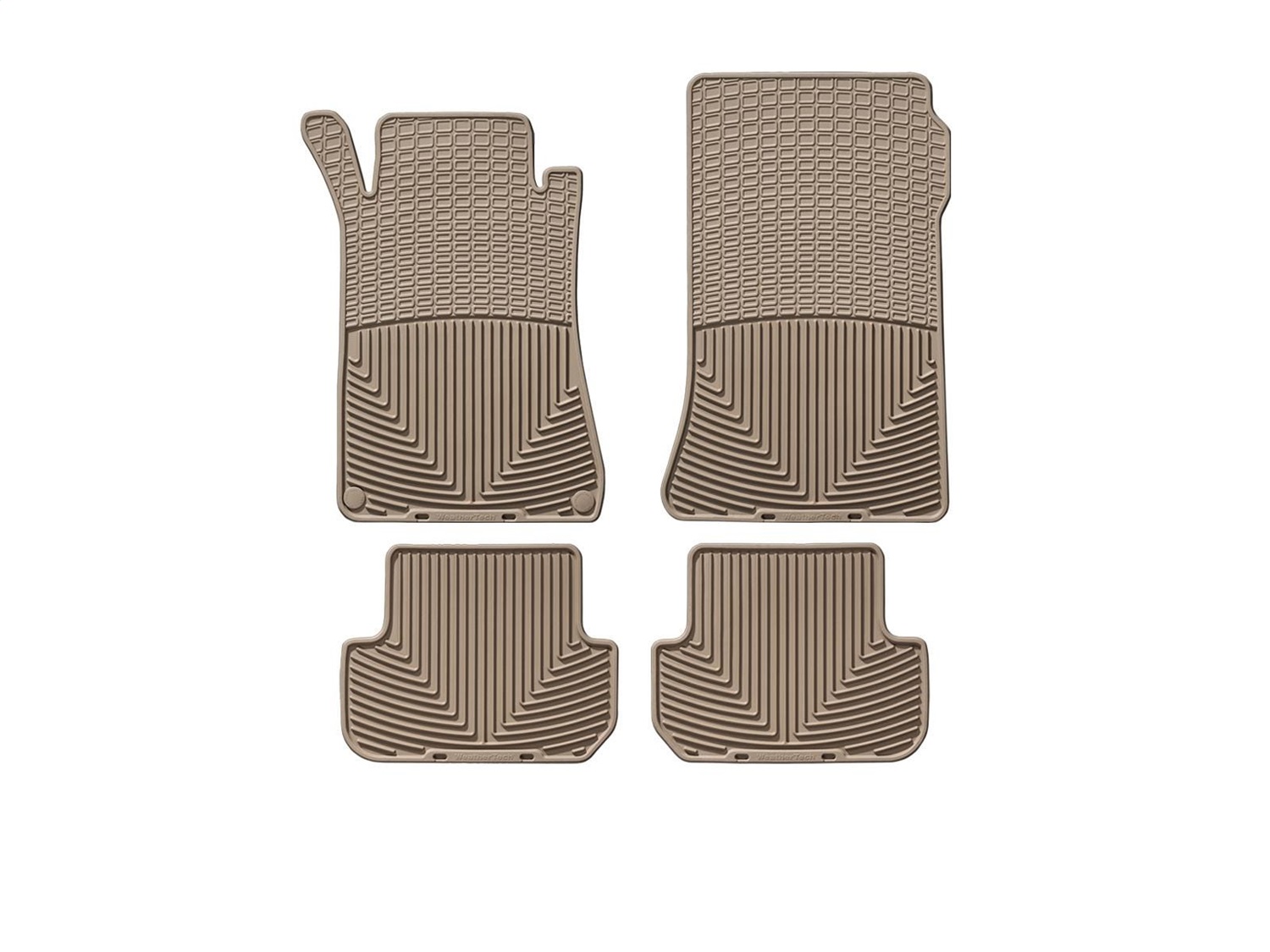 WeatherTech All Weather Floor Mats; Tan; Front and Rear MB W209 T thumbnail 0