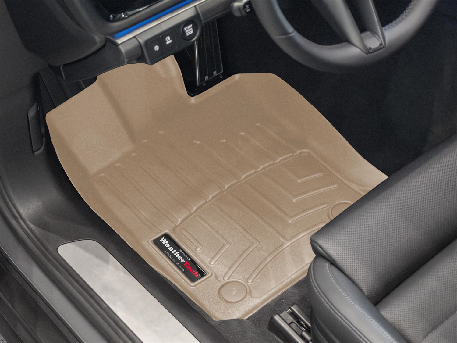 WeatherTech FloorLinerTM DigitalFit; Tan; Front 4519301 thumbnail 0