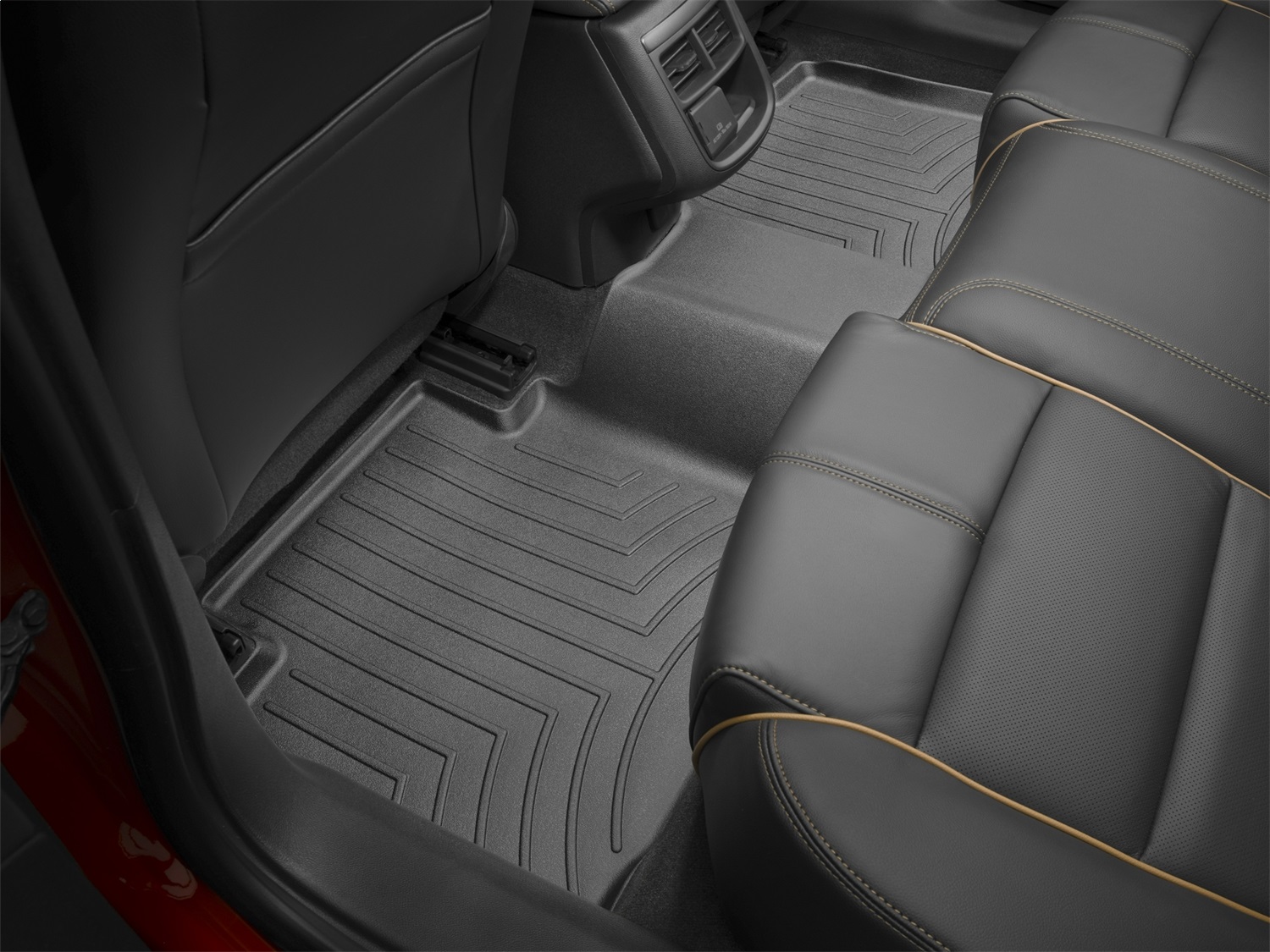 WeatherTech FloorLinerTM DigitalFit; Black; Rear 445342 thumbnail 1