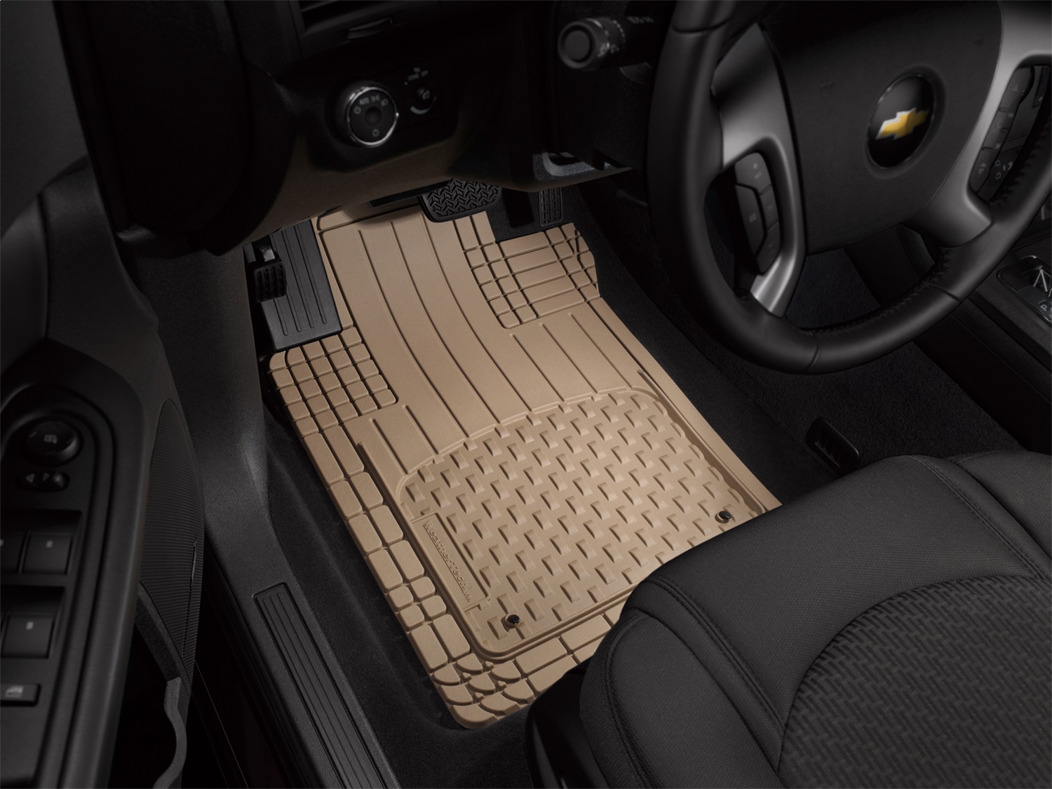 WeatherTech Universal All Vehicle Mat; Tan; Front And Rear 11AVMST thumbnail 1