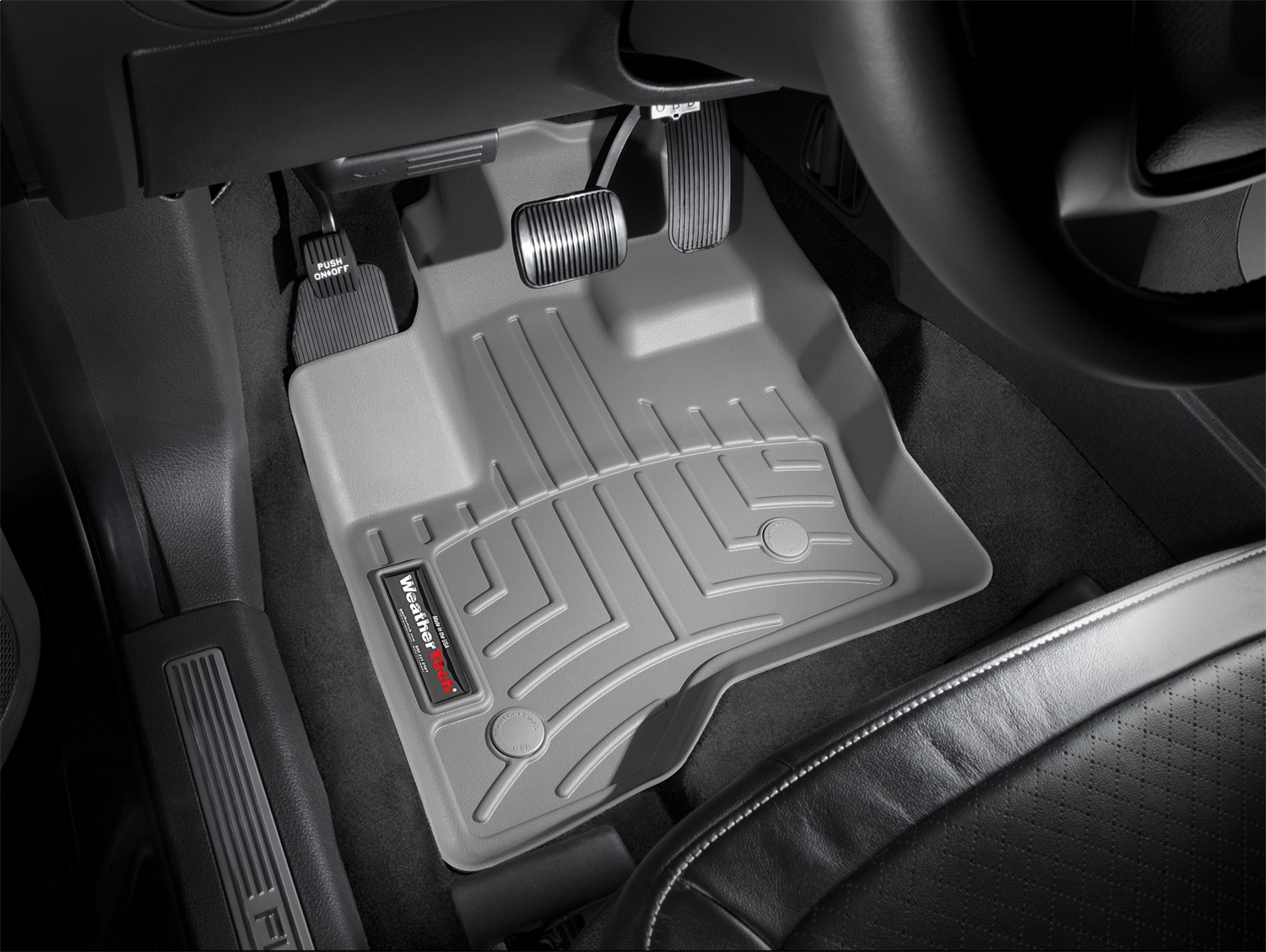 WeatherTech FloorLinerTM DigitalFit; Gray; Front 463121 thumbnail 0