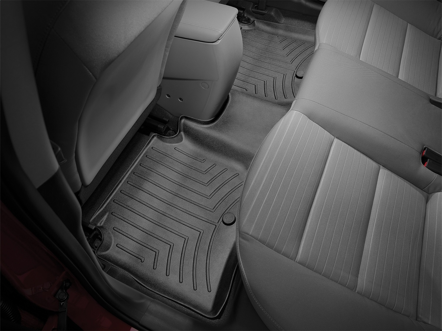 WeatherTech FloorLinerTM DigitalFit; Black; Rear 445522 thumbnail 1
