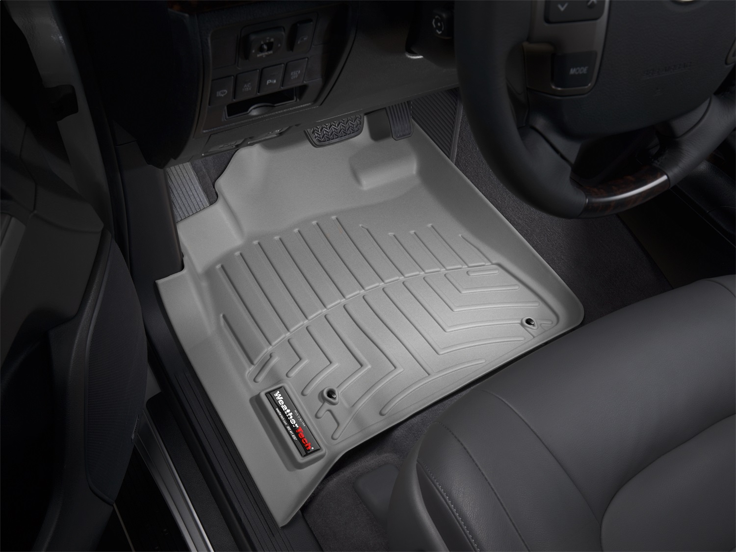 WeatherTech FloorLinerTM DigitalFit; Gray; Front 461571 thumbnail 1