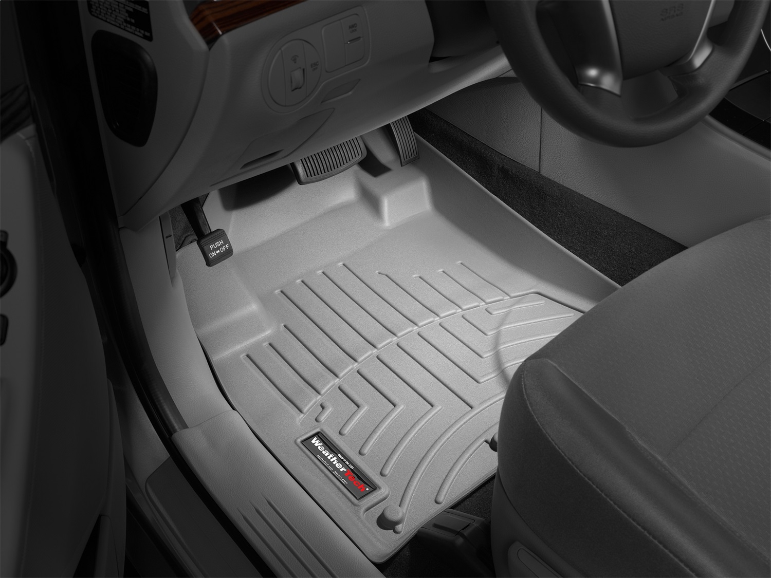 WeatherTech FloorLinerTM DigitalFit; Gray; Front 461591 thumbnail 0