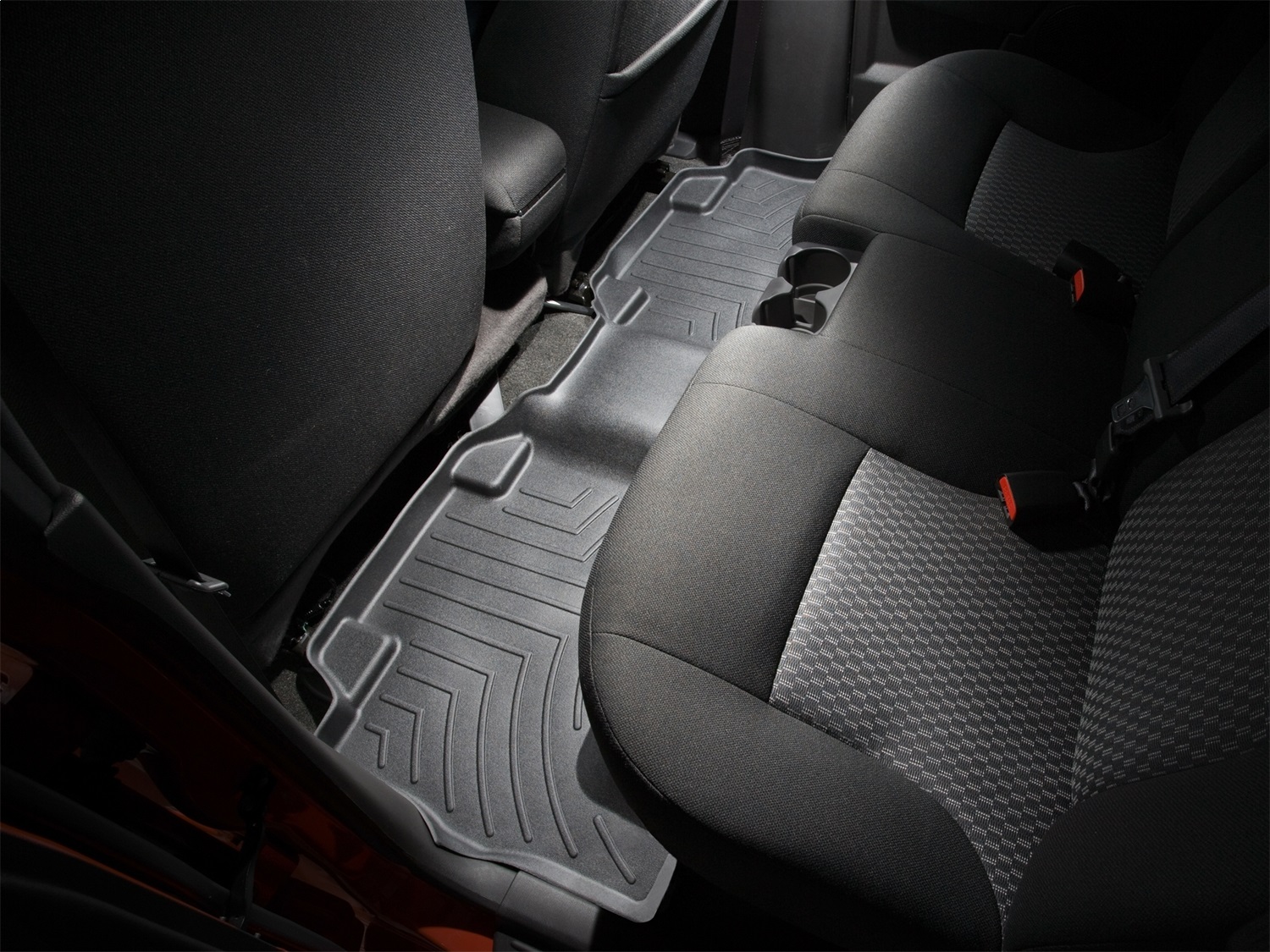 WeatherTech FloorLinerTM DigitalFit; Black; Rear 440092 thumbnail 0