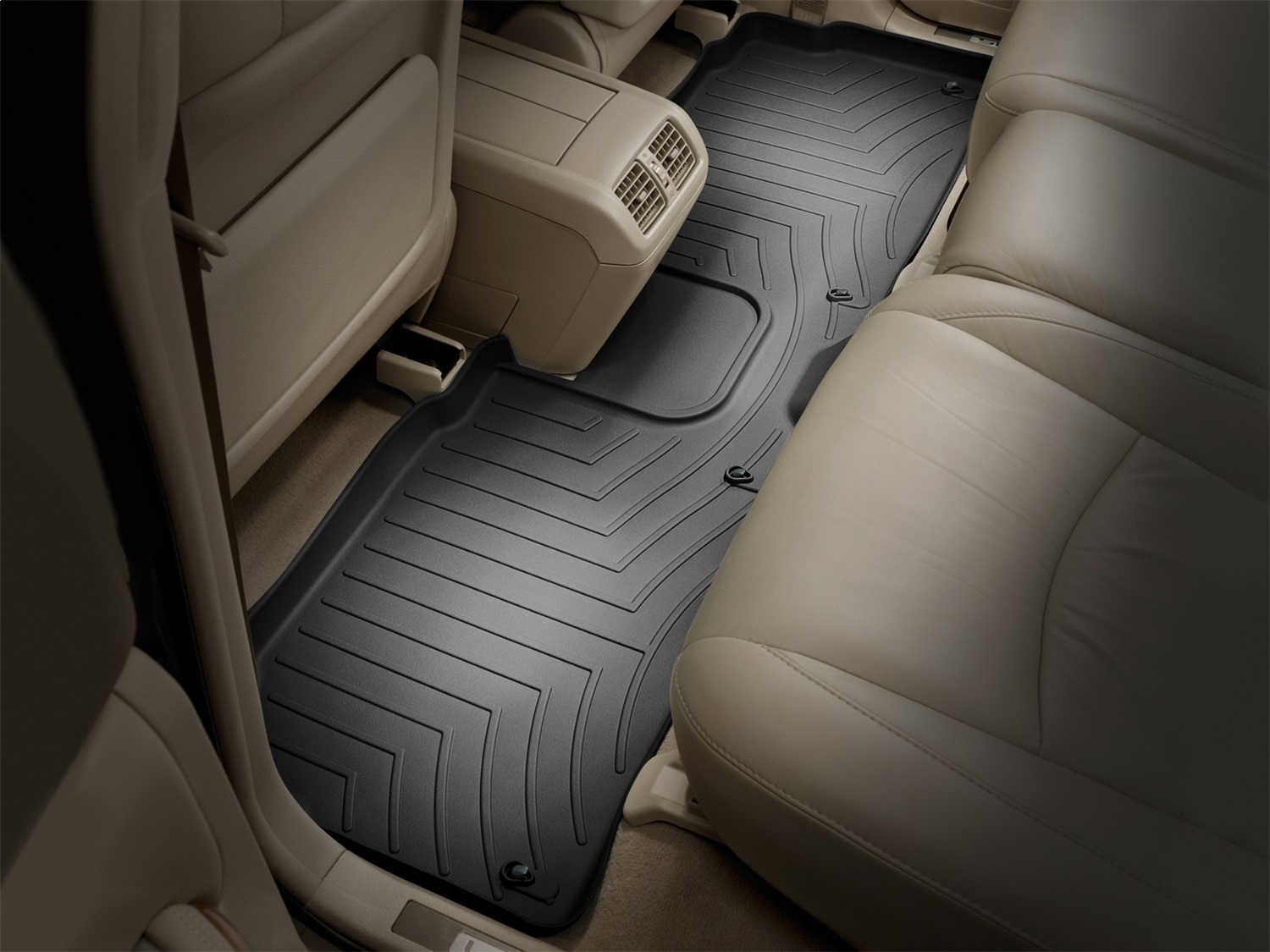 WeatherTech FloorLinerTM DigitalFit; Black; Rear 440142 thumbnail 1
