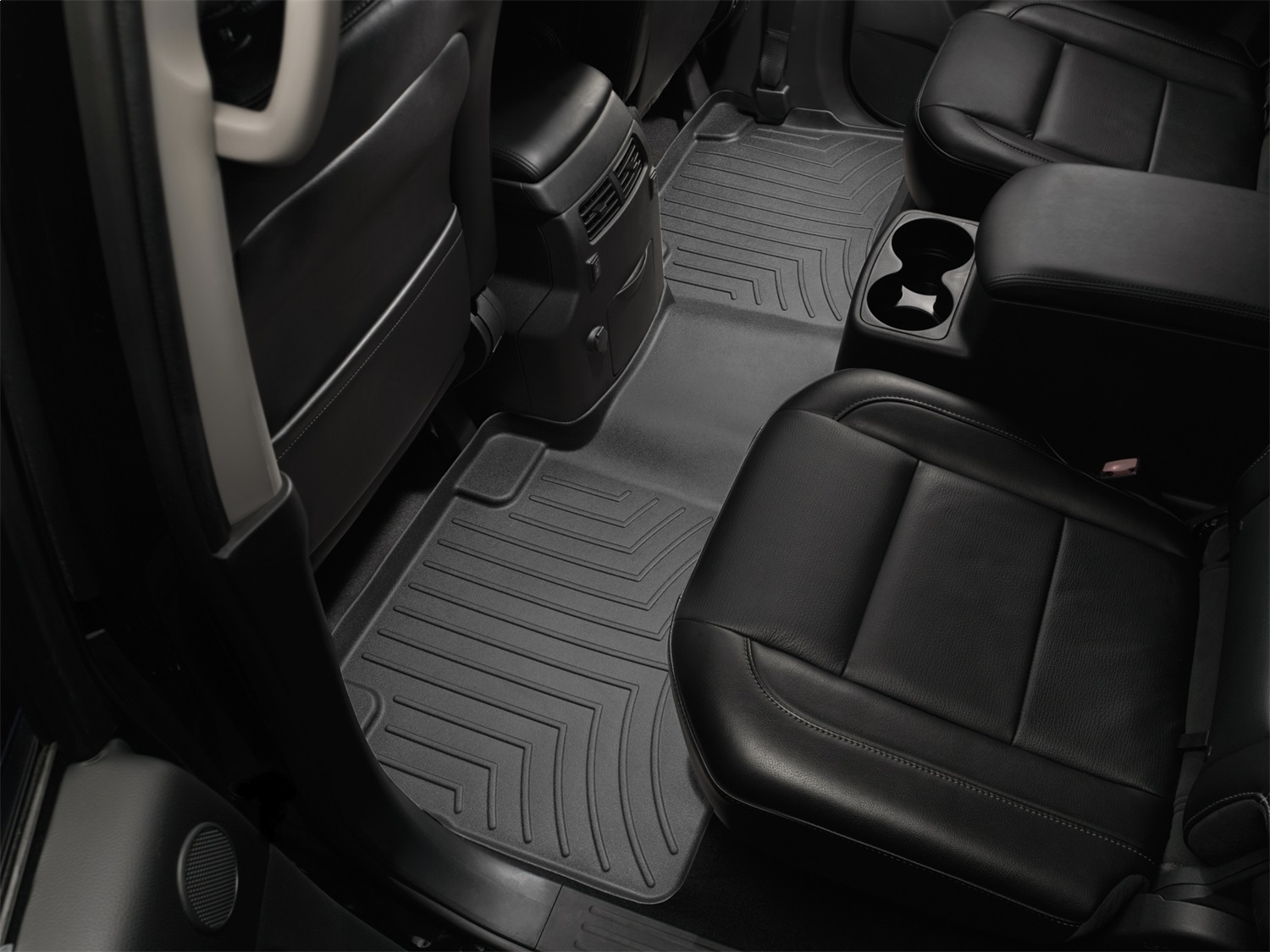 WeatherTech FloorLinerTM DigitalFit; Black; Rear 440194 thumbnail 1