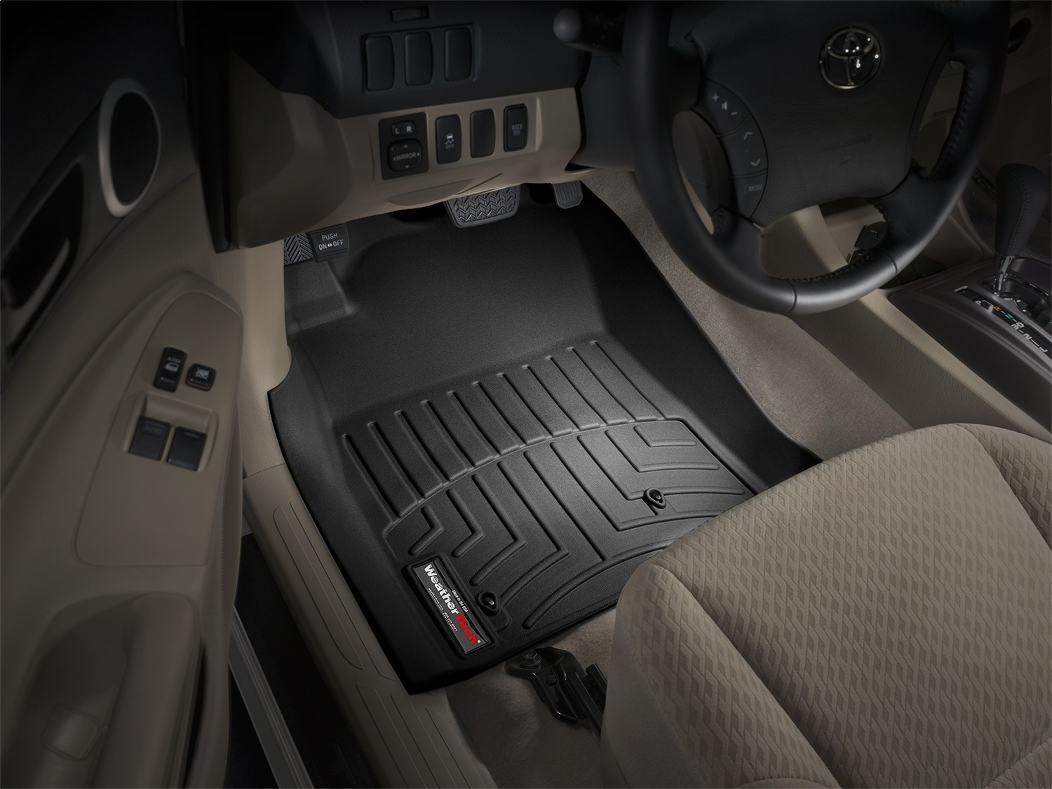 WeatherTech FloorLinerTM DigitalFit; Black; Front 440211 thumbnail 0