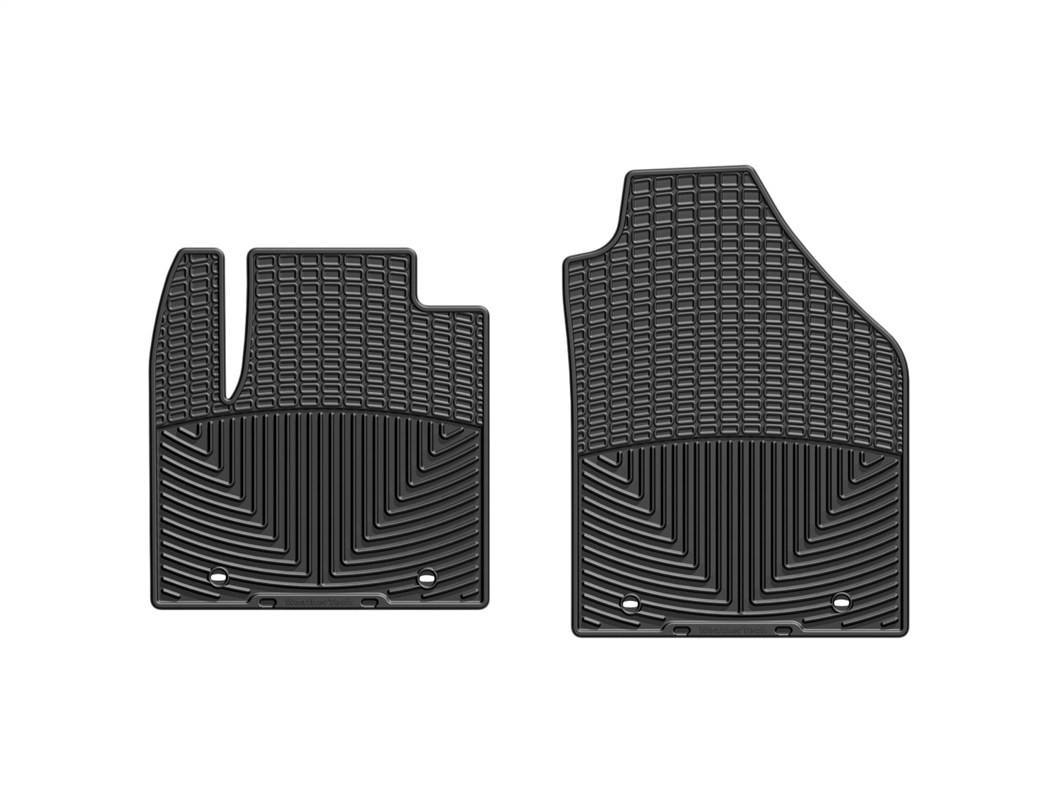 WeatherTech All Weather Floor Mats; Black; Front W242 thumbnail 0