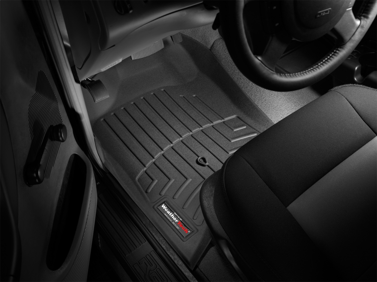 WeatherTech FloorLinerTM DigitalFit; Black; Front 440241 thumbnail 0