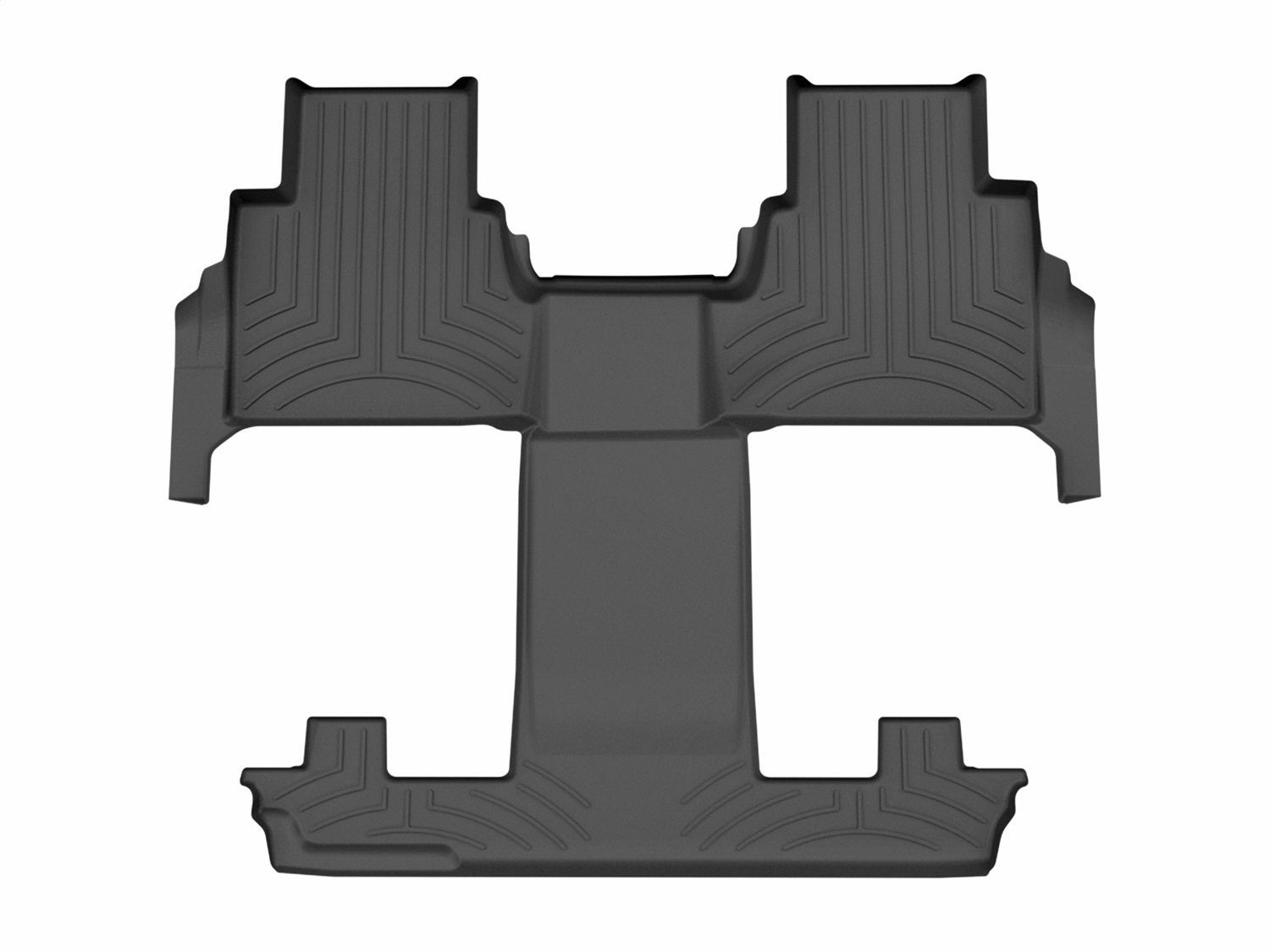 WeatherTech FloorLinerTM DigitalFit; Black; Rear and Third Row; 1 Piece 4419252 thumbnail 0