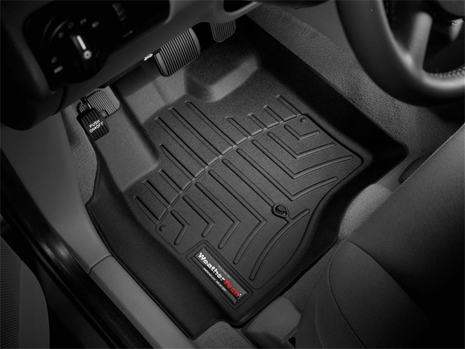 WeatherTech FloorLinerTM DigitalFit; Black; Front 440311 thumbnail 0