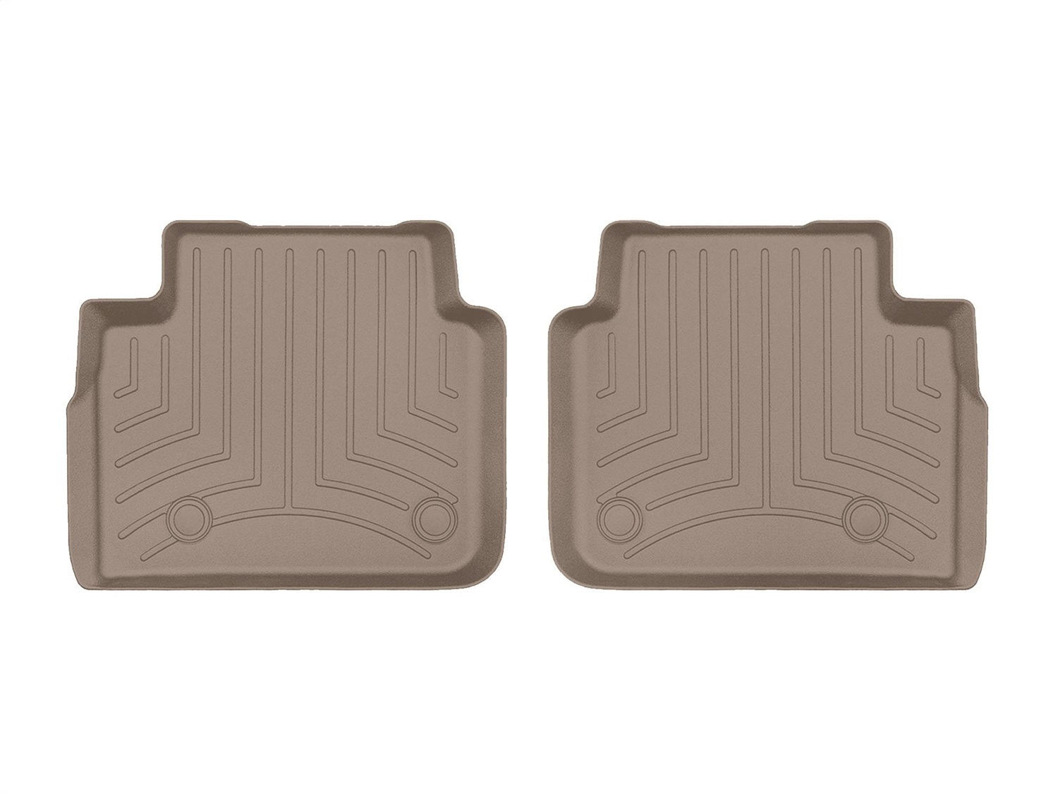 WeatherTech FloorLinerTM DigitalFit; Tan; Rear; 2 Pieces 4516962 thumbnail 0
