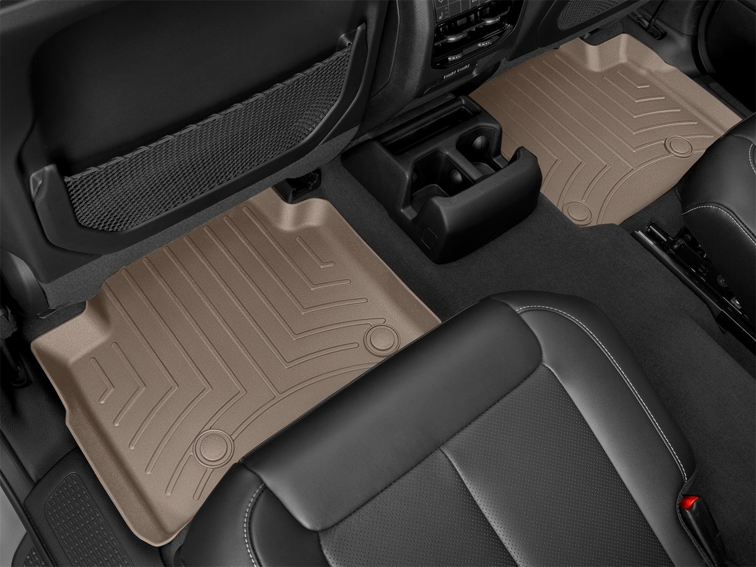 WeatherTech FloorLinerTM DigitalFit; Tan; Rear; 2 Pieces 4516962 thumbnail 1