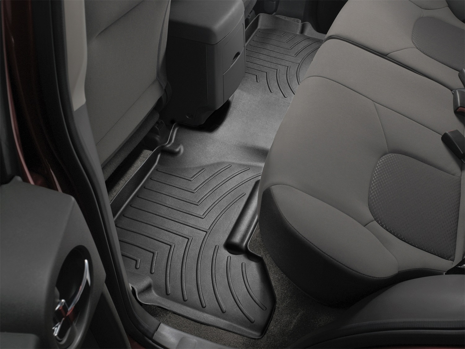 WeatherTech FloorLinerTM DigitalFit; Black; Rear 440332 thumbnail 1