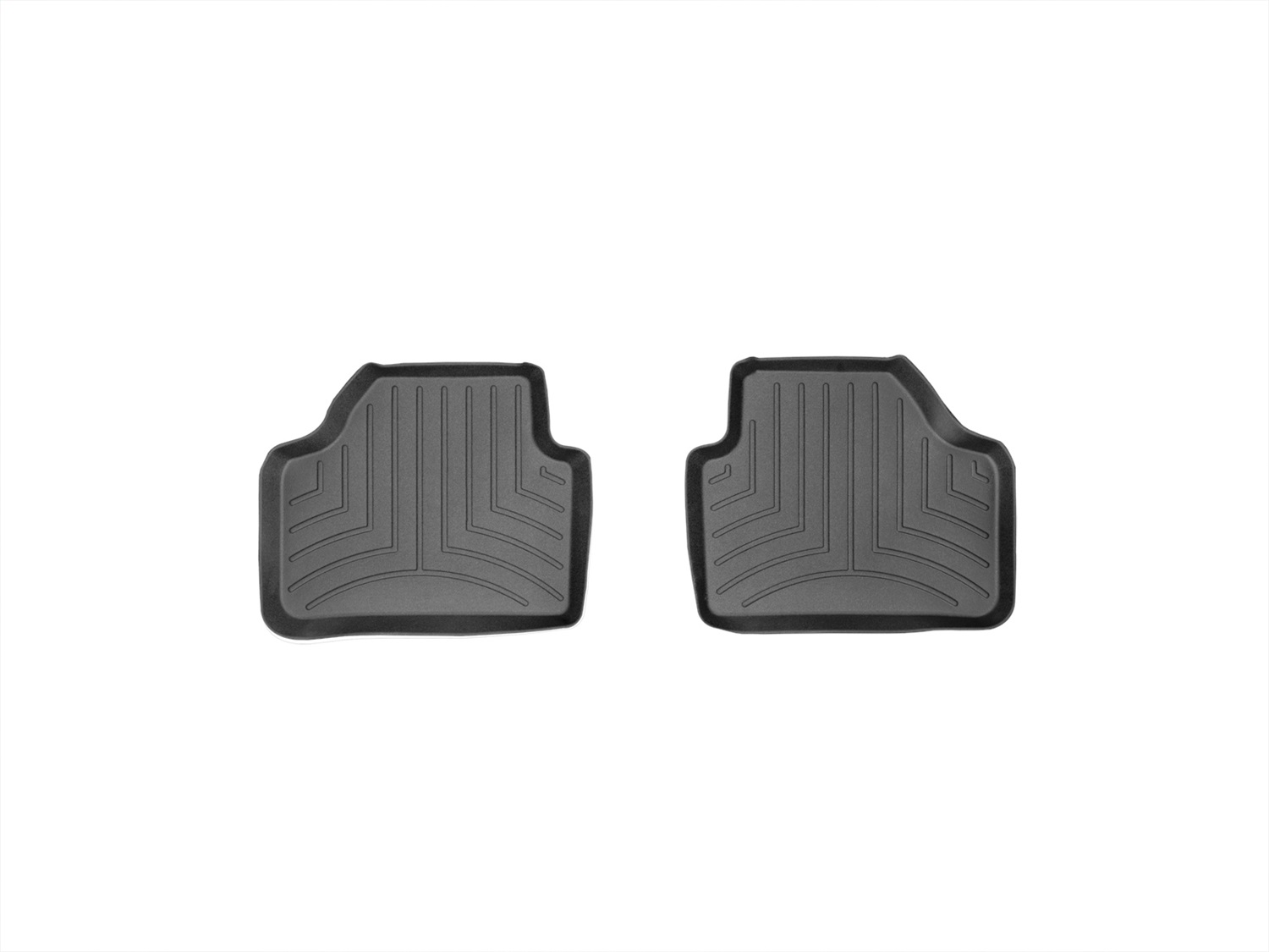 WeatherTech FloorLinerTM DigitalFit; Black; Rear; 2 Pieces 443652 thumbnail 0