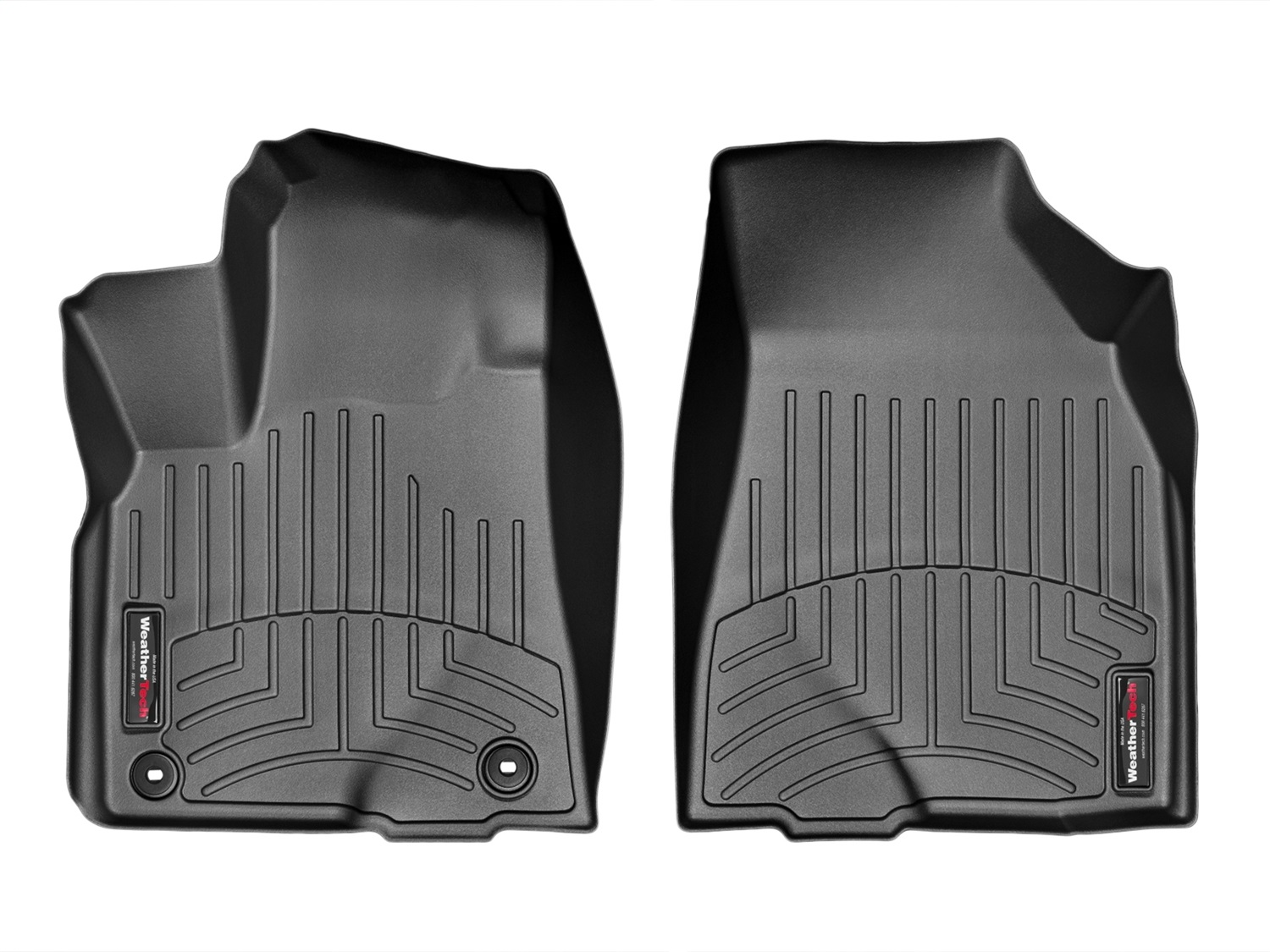 WeatherTech FloorLinerTM DigitalFit; Black; Front 446321 thumbnail 1