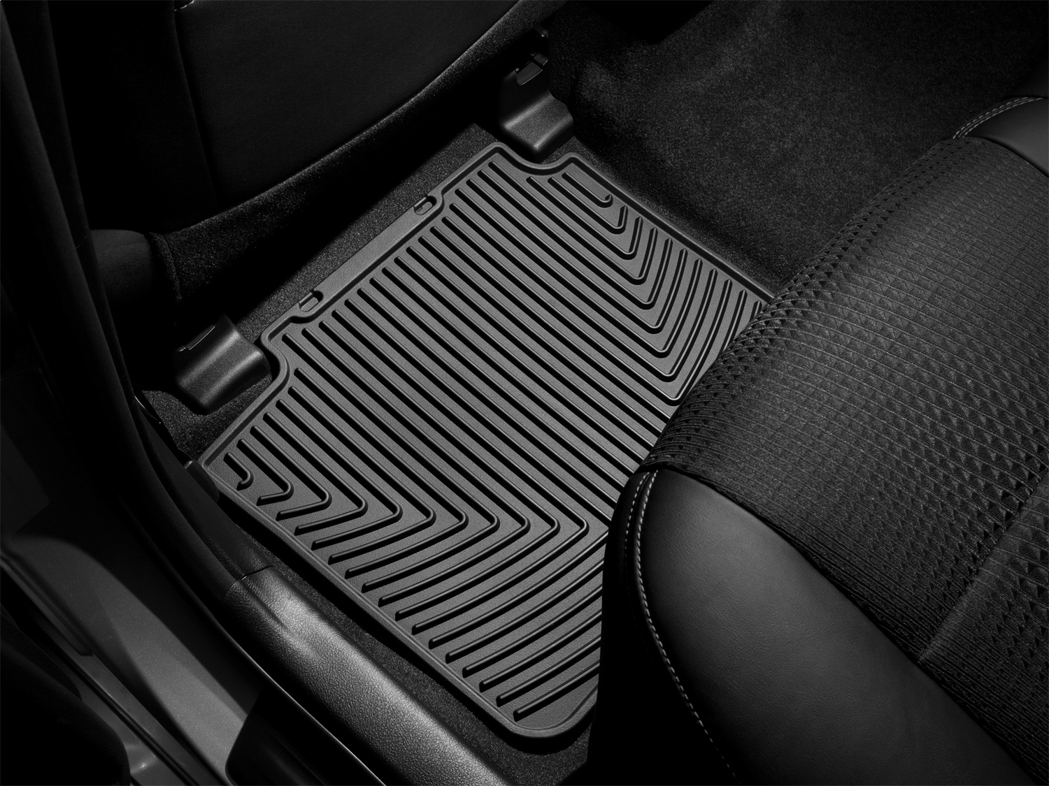WeatherTech All Weather Floor Mats; Black; Rear W256 thumbnail 0