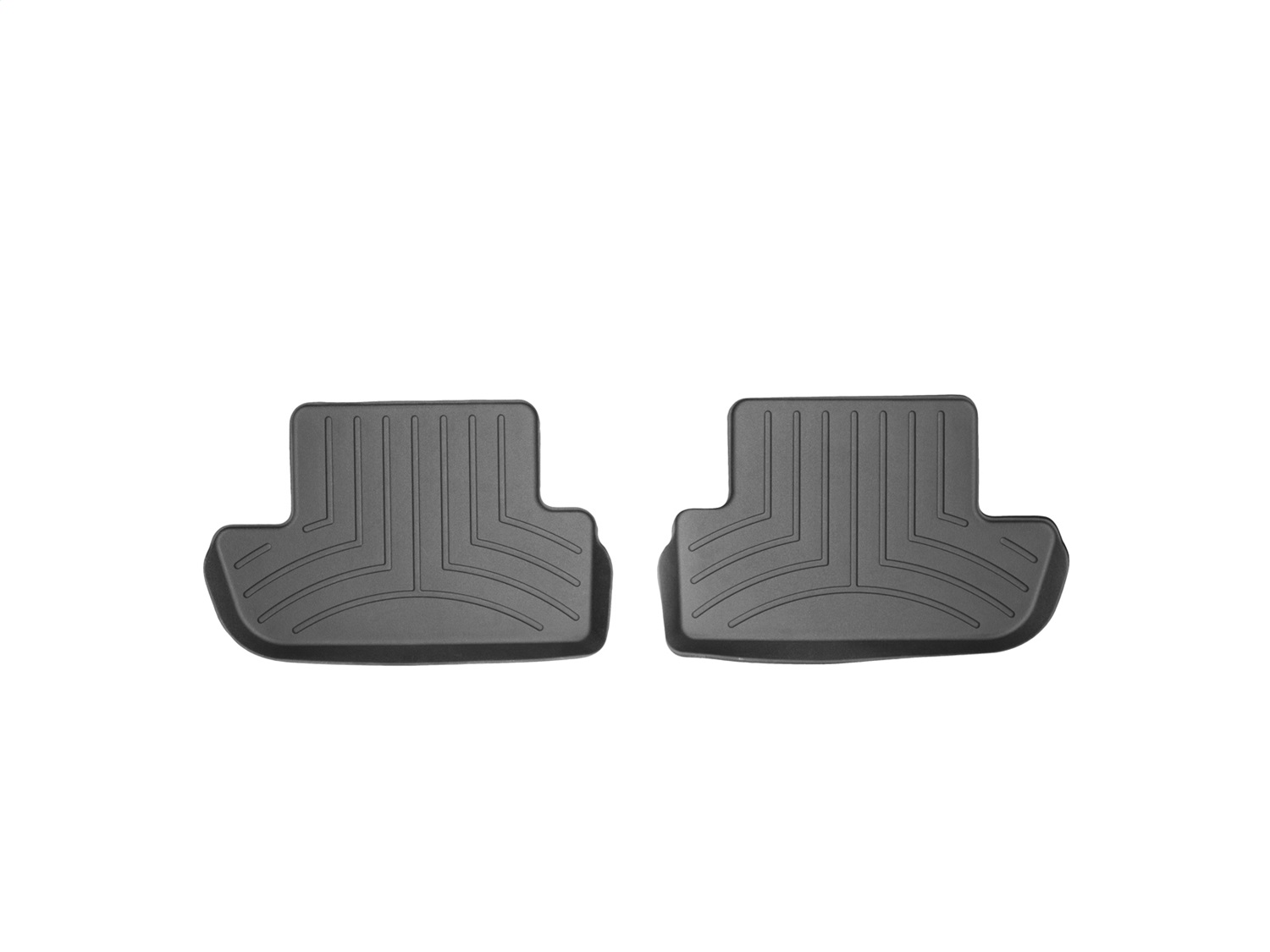 WeatherTech FloorLinerTM DigitalFit; Black; Rear; 2 Pieces 443722 thumbnail 1