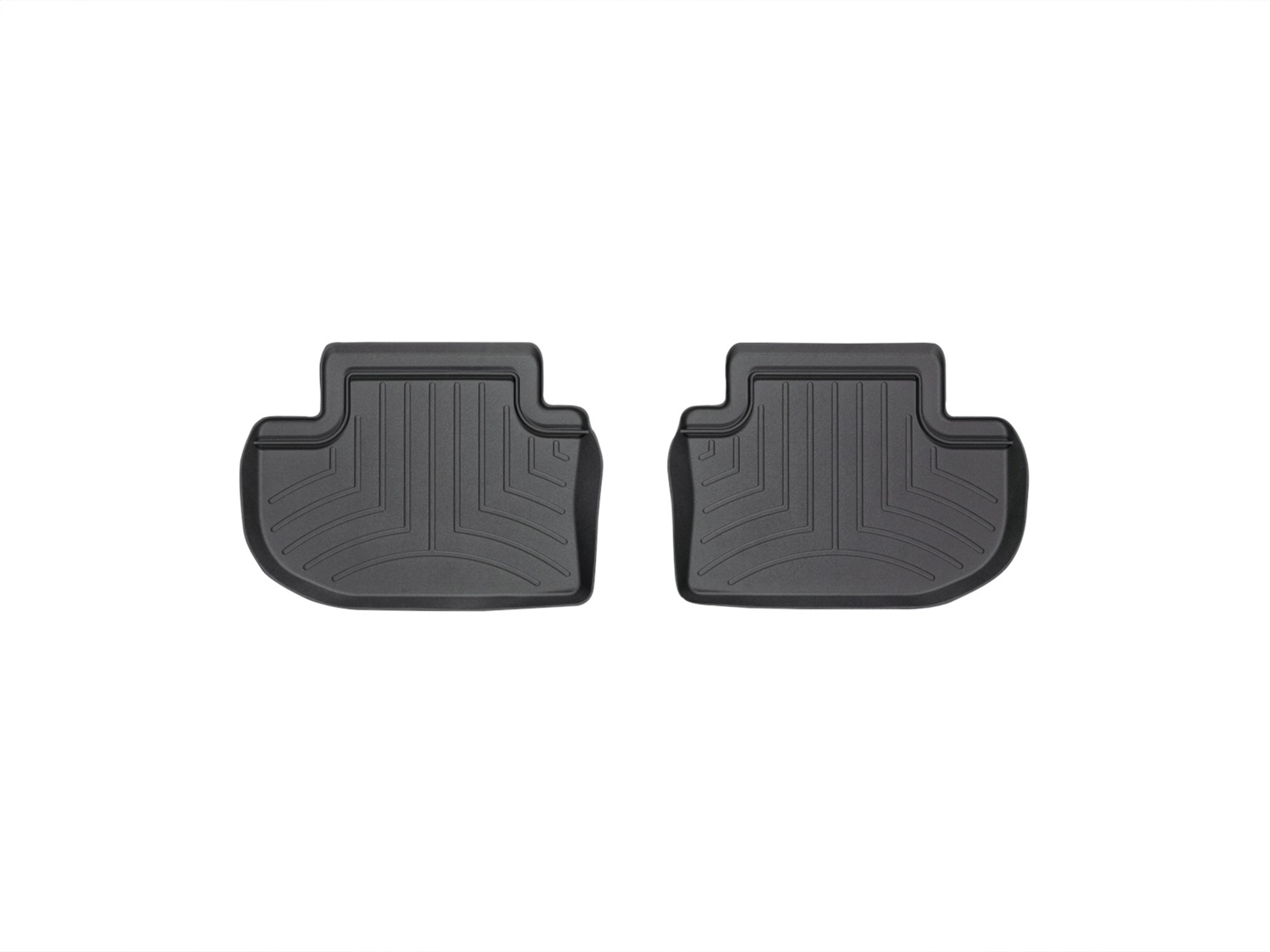 WeatherTech FloorLinerTM DigitalFit; Black; Rear; 2 Pieces 443723 thumbnail 0