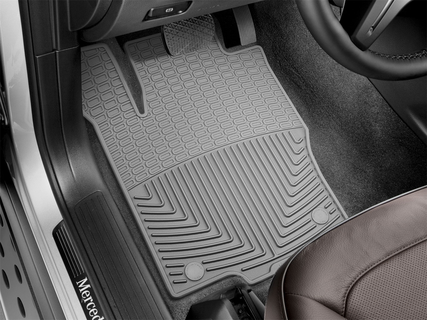 WeatherTech All Weather Floor Mats; Gray; Front W257GR thumbnail 1