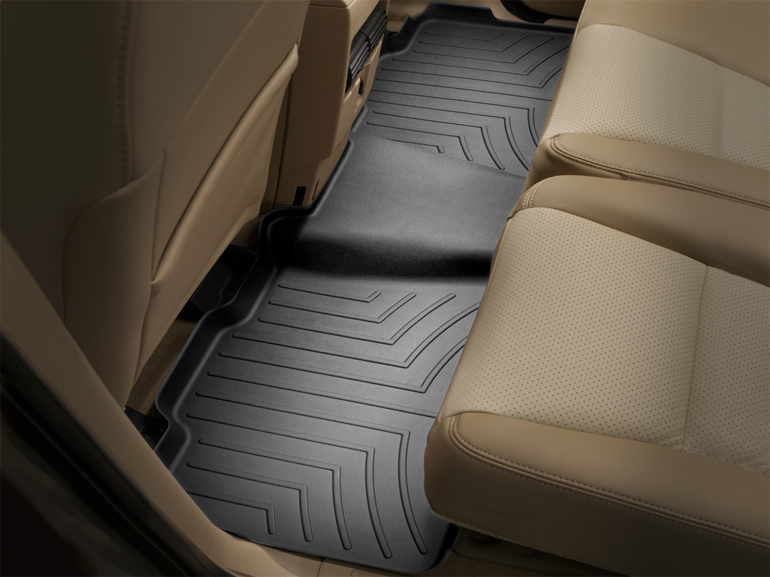 WeatherTech FloorLinerTM DigitalFit; Black; Rear 440432 thumbnail 1
