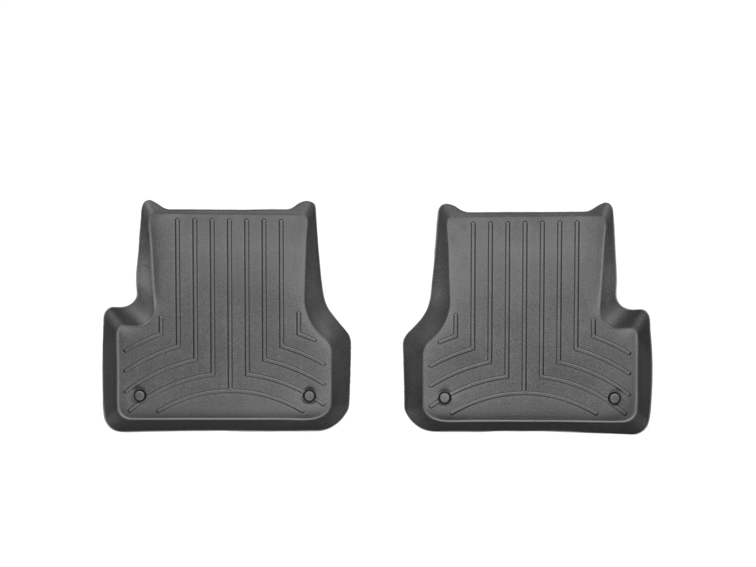WeatherTech FloorLinerTM DigitalFit; Black; Rear; 2 Pieces 443742 thumbnail 0