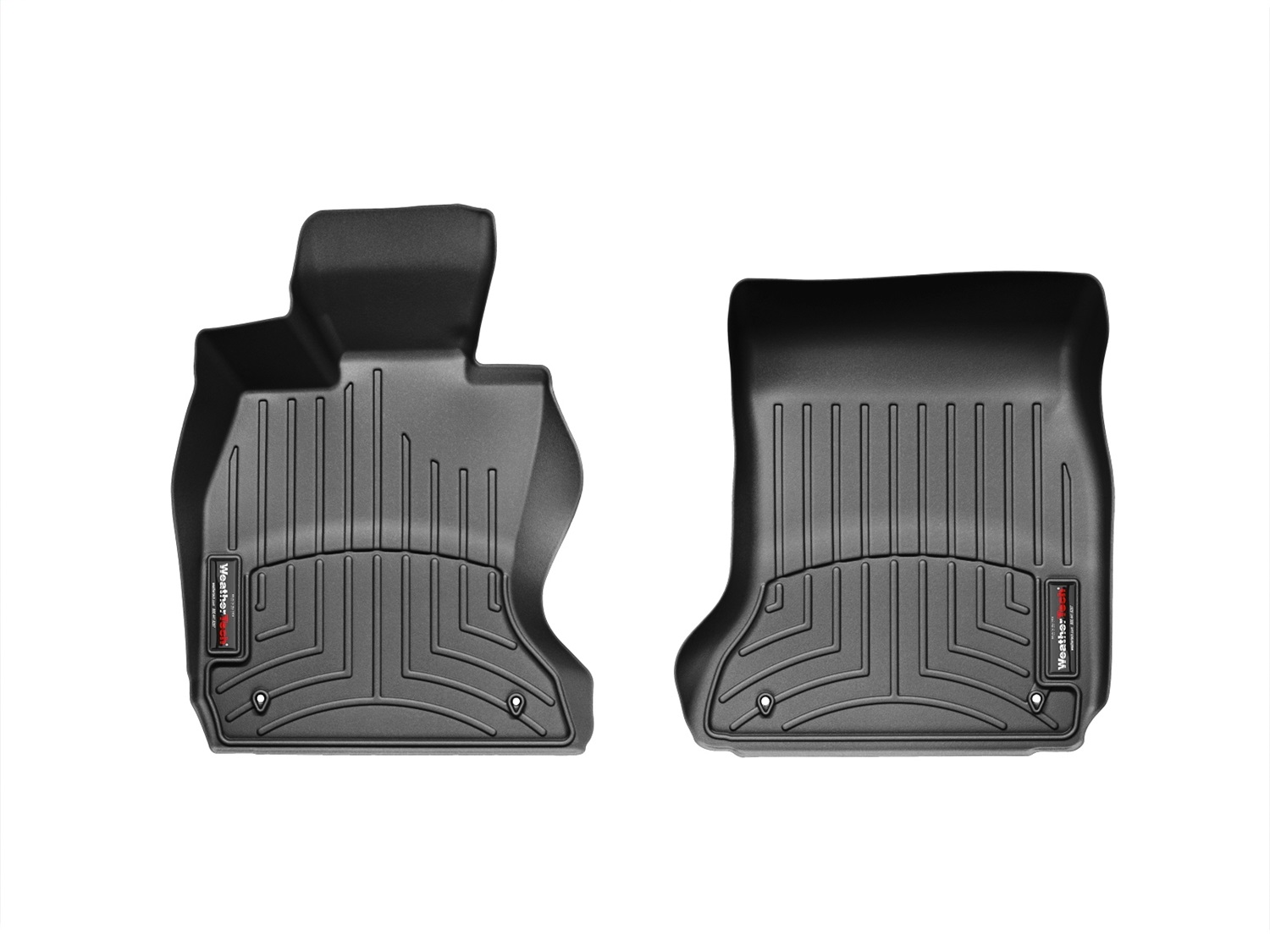 WeatherTech FloorLinerTM DigitalFit; Black; Front 443751 thumbnail 1