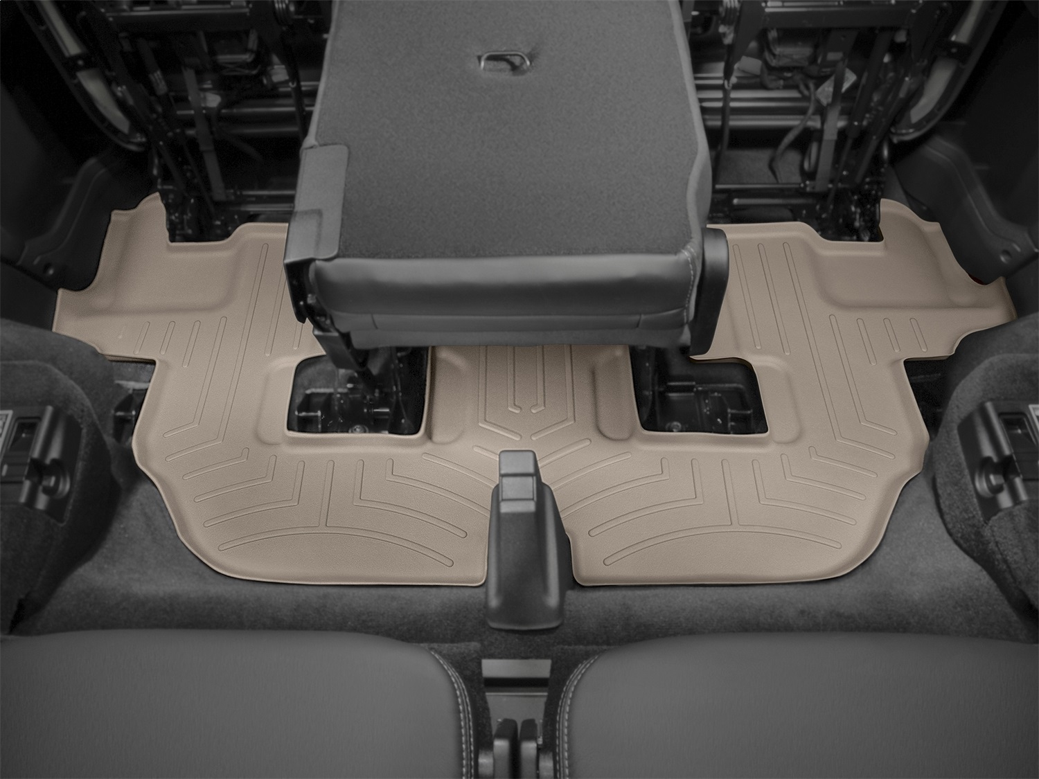 WeatherTech FloorLinerTM DigitalFit; Tan; Third Row 453624 thumbnail 0