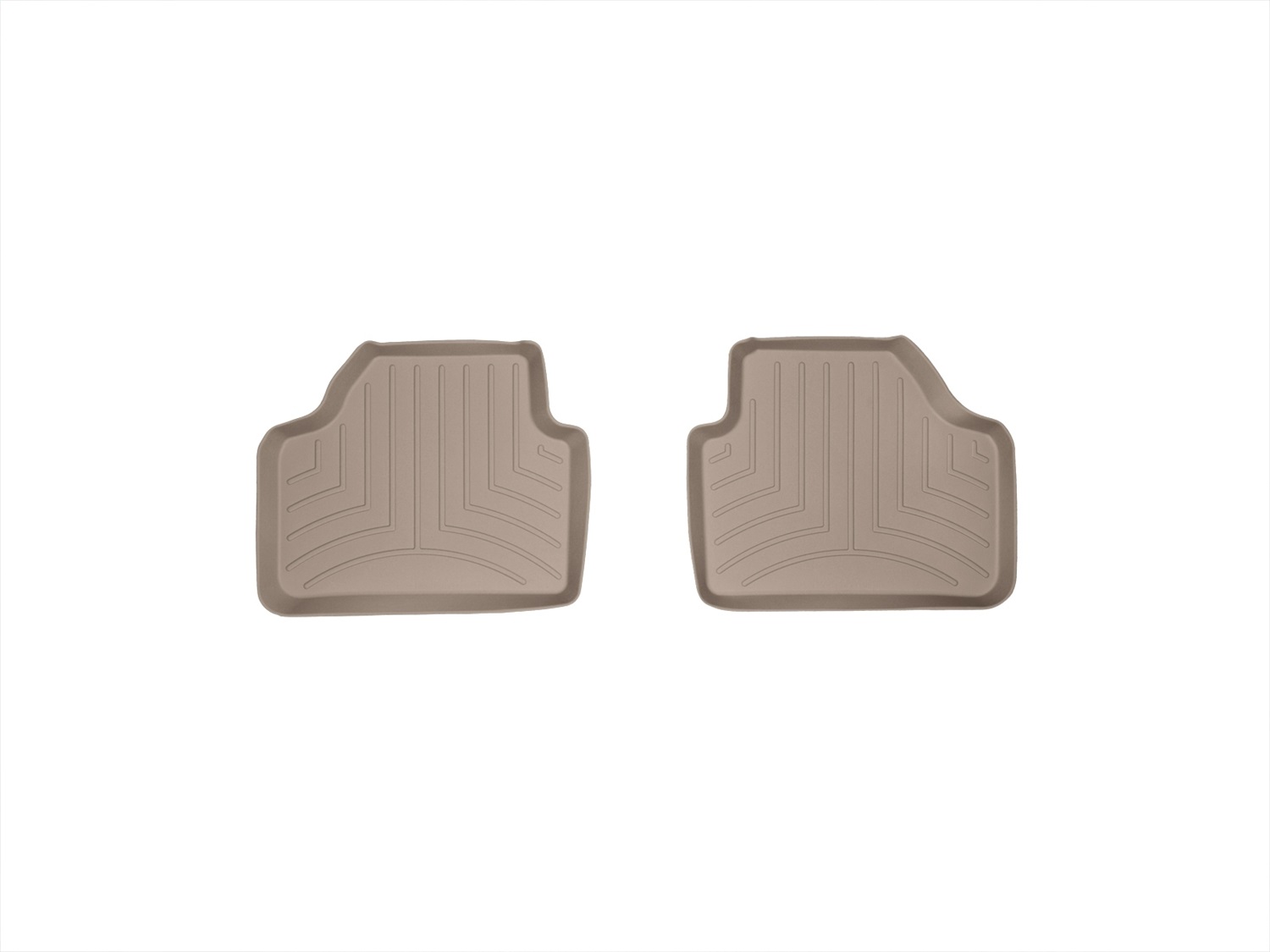 WeatherTech FloorLinerTM DigitalFit; Tan; Rear; 2 Piece 453652 thumbnail 0