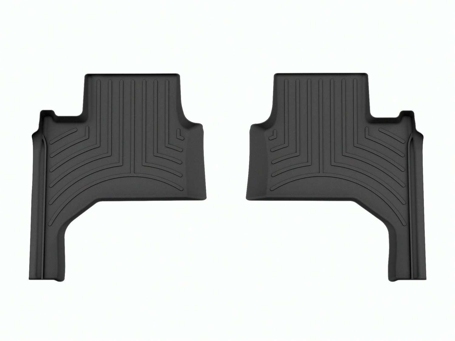 WeatherTech FloorLinerTM DigitalFit; Black; Rear; 2 Pieces 4417852 thumbnail 0