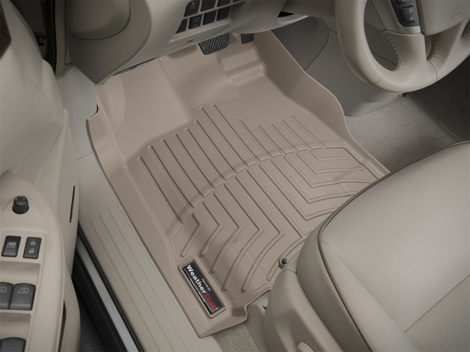 WeatherTech FloorLinerTM DigitalFit; Tan; Front 453661 thumbnail 0