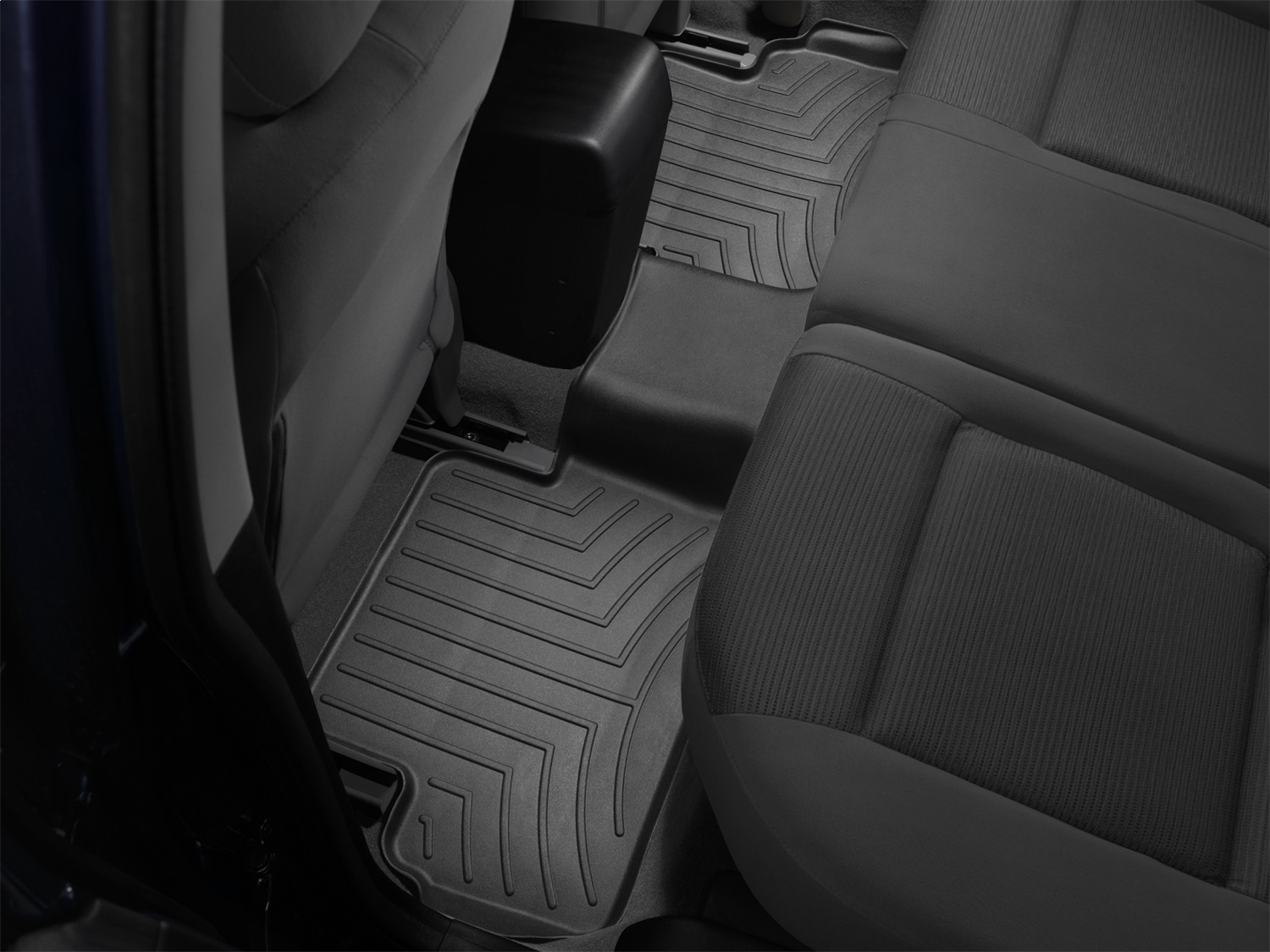 WeatherTech FloorLinerTM DigitalFit; Black; Rear 441972 thumbnail 0