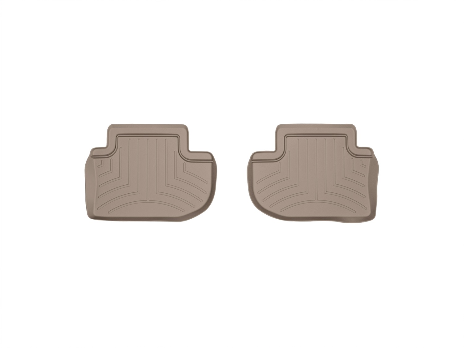 WeatherTech FloorLinerTM DigitalFit; Tan; Rear; 2 Piece 453723 thumbnail 0