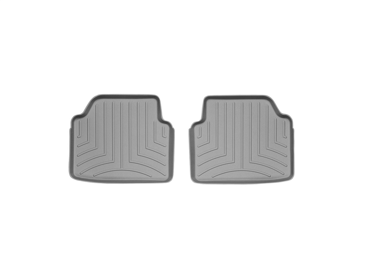 WeatherTech FloorLinerTM DigitalFit; Gray; Rear; 2 Piece 461463 thumbnail 0