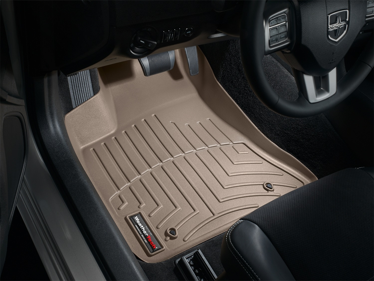 WeatherTech FloorLinerTM DigitalFit; Tan; Front 453791 thumbnail 0