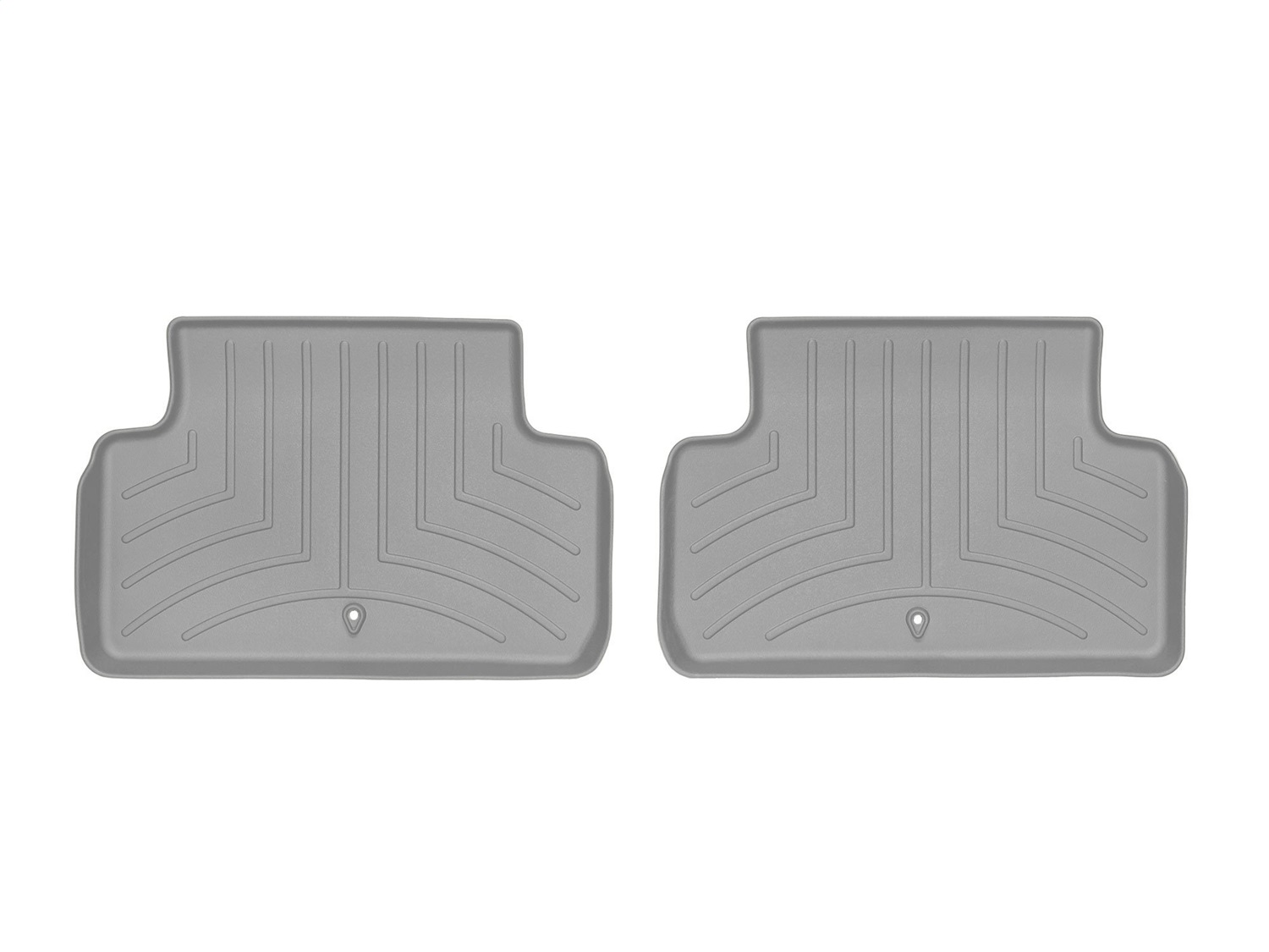 WeatherTech FloorLinerTM DigitalFit; Gray; Rear; 2 Piece 4614792 thumbnail 0