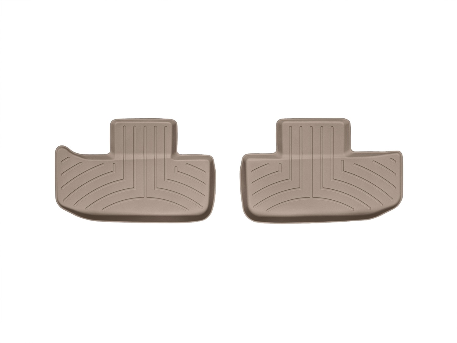 WeatherTech FloorLinerTM DigitalFit; Tan; Rear; 2 Piece 453862 thumbnail 0