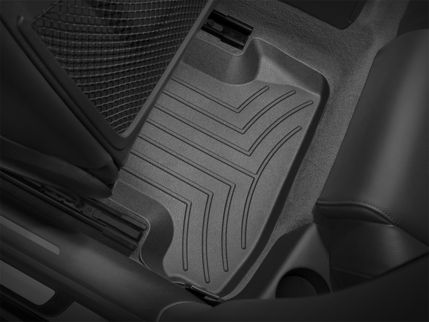 WeatherTech FloorLinerTM DigitalFit; Black; Rear; 2 Pieces 442123 thumbnail 1