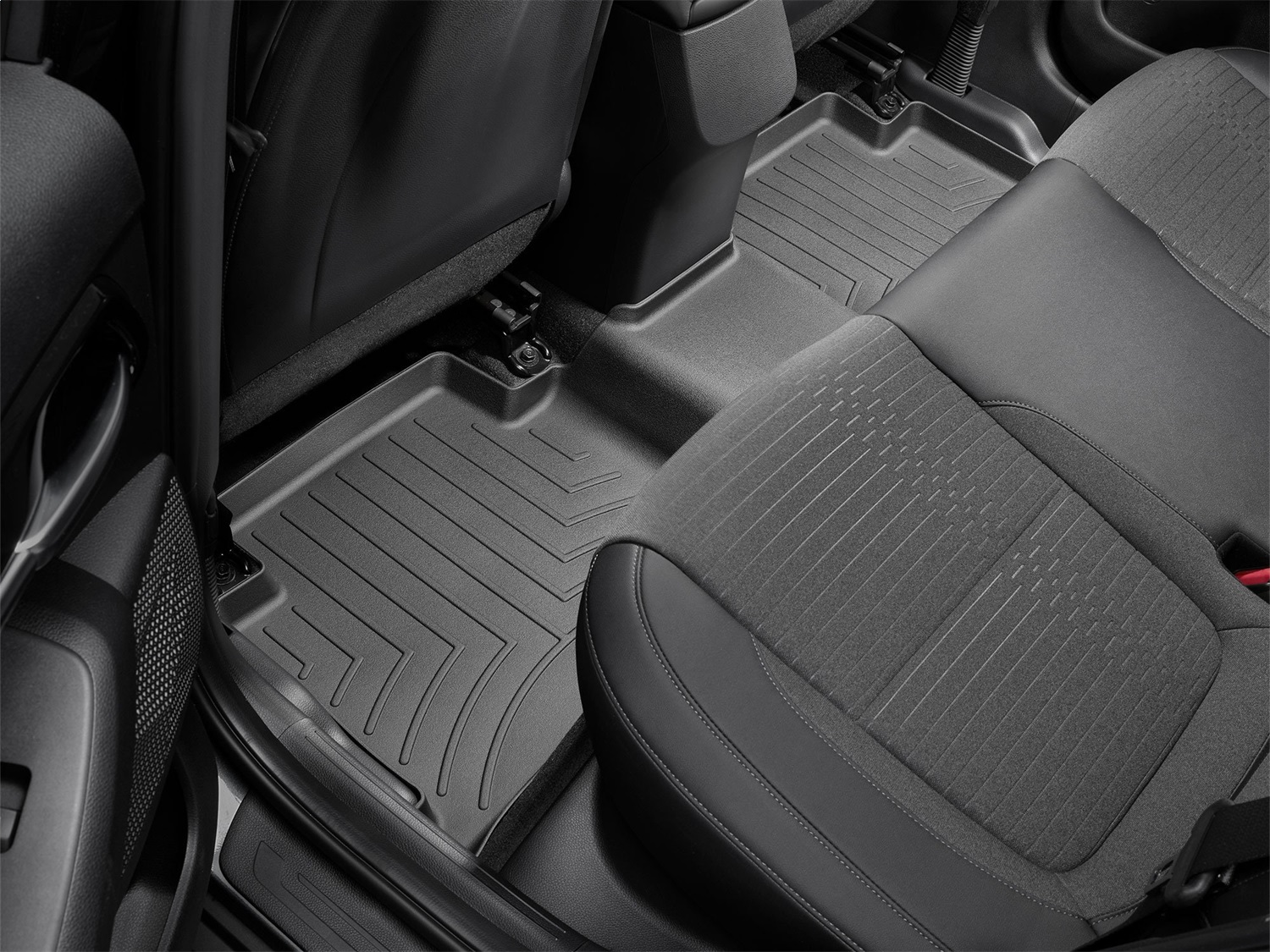 WeatherTech FloorLinerTM DigitalFit; Black; Rear 4415922 thumbnail 1