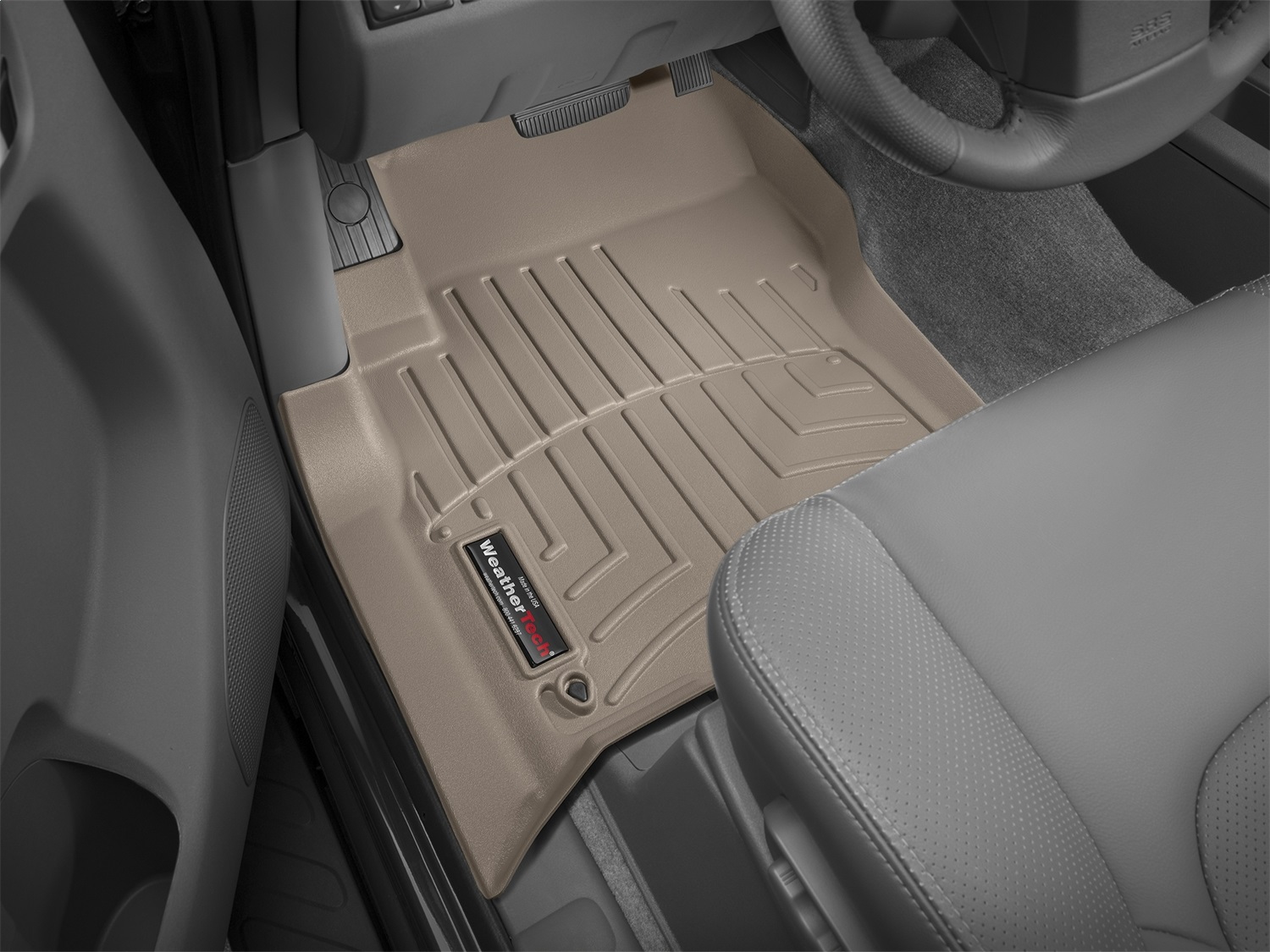WeatherTech FloorLinerTM DigitalFit; Tan; Front 451761 thumbnail 1