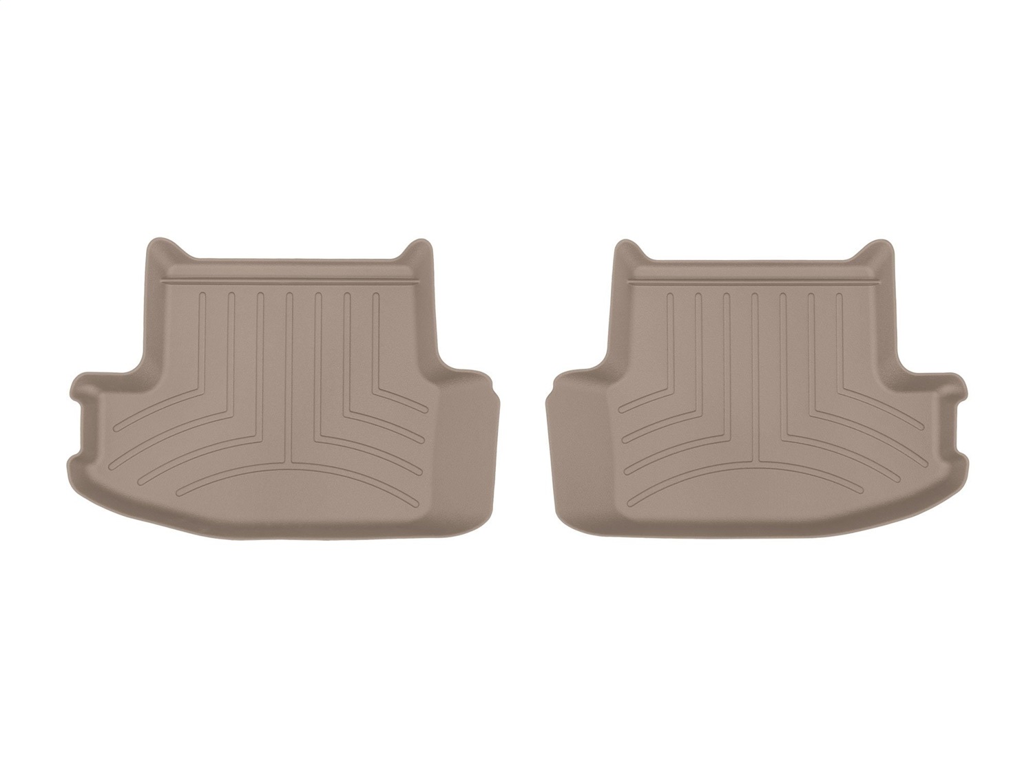 WeatherTech FloorLinerTM DigitalFit; Tan; Rear; 2 Piece 459375 thumbnail 0