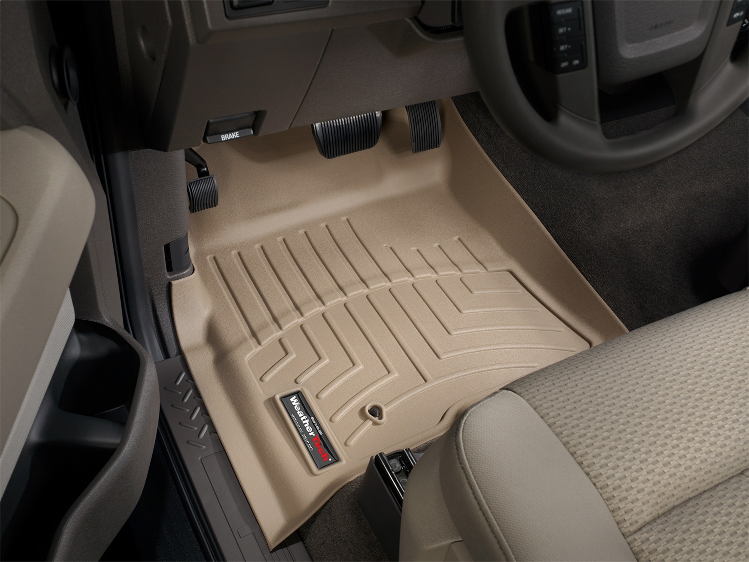 WeatherTech FloorLinerTM DigitalFit; Tan; Front 451791 thumbnail 1