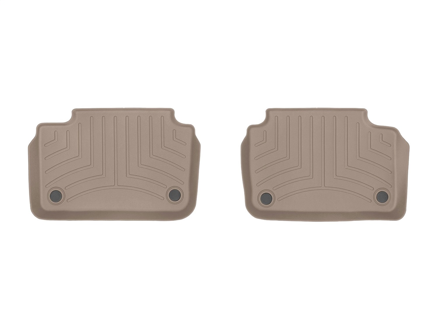 WeatherTech FloorLinerTM DigitalFit; Tan; Rear; 2 Piece 4515253 thumbnail 0
