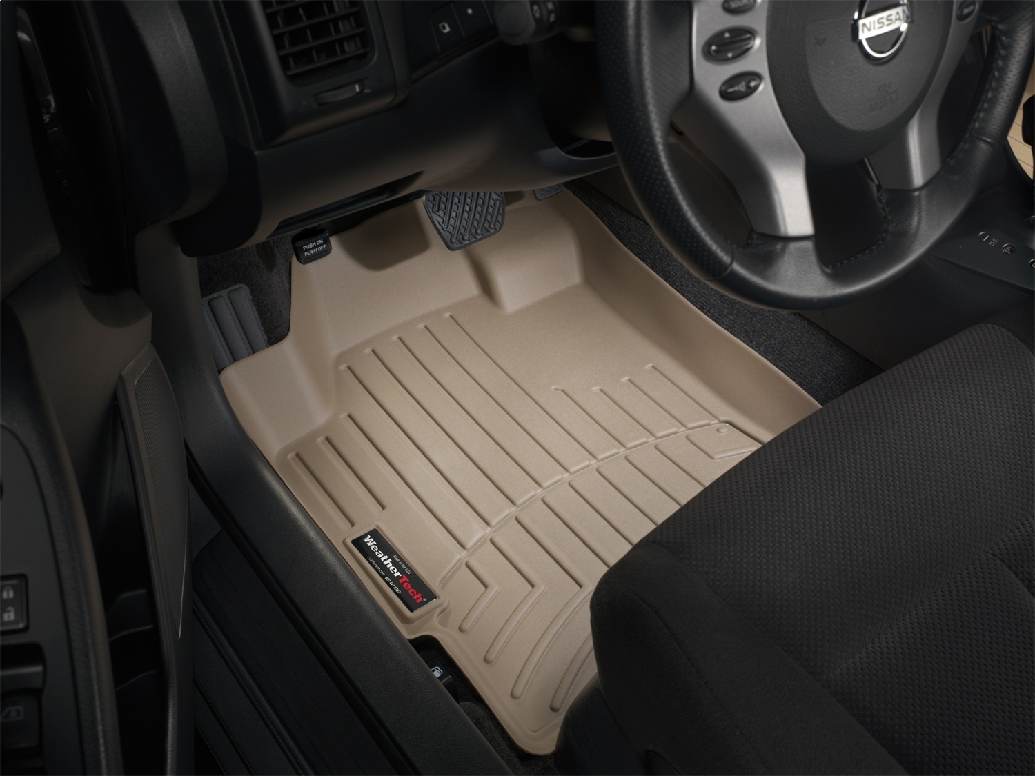 WeatherTech FloorLinerTM DigitalFit; Tan; Front 451961 thumbnail 0