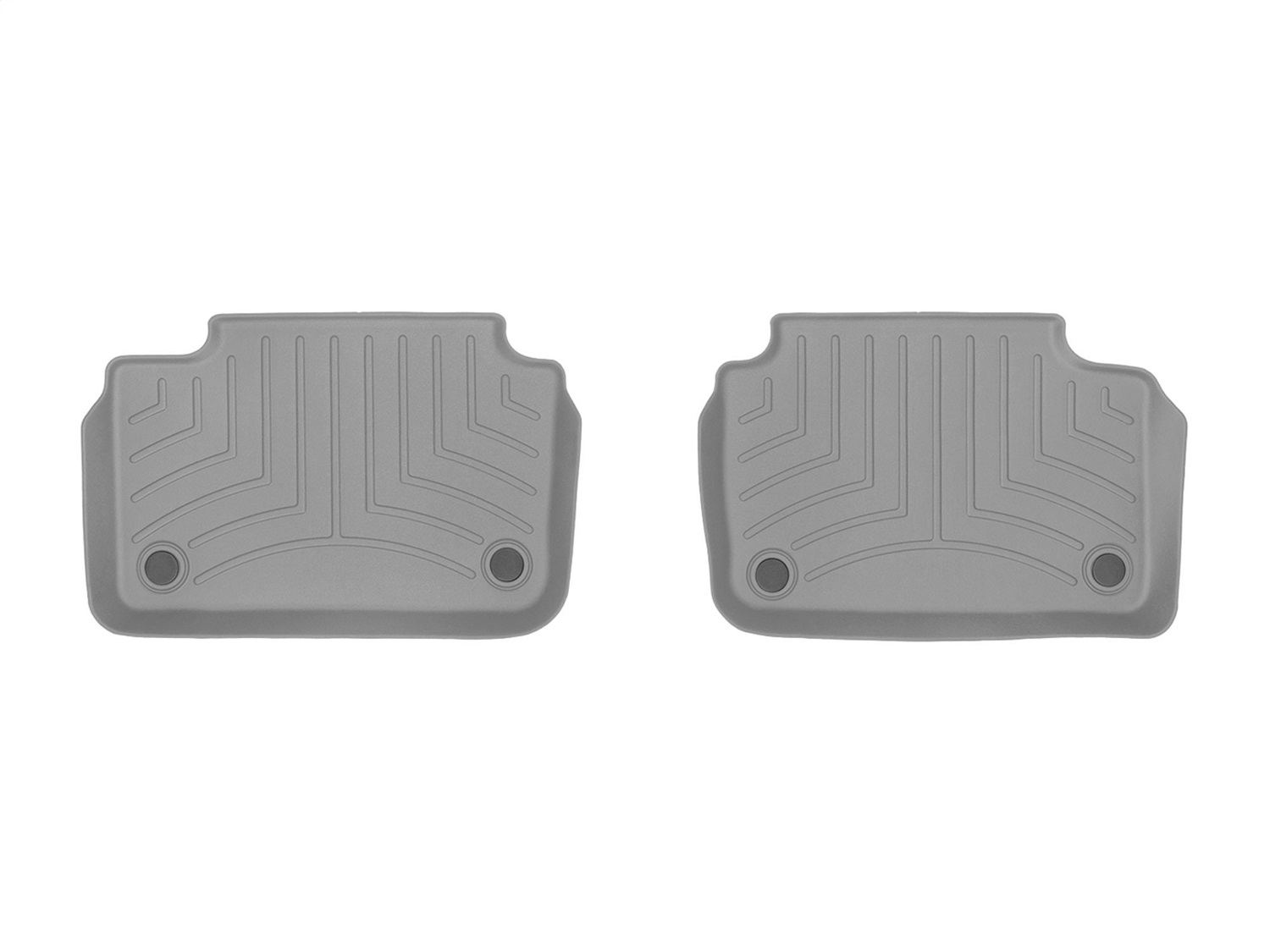 WeatherTech FloorLinerTM DigitalFit; Gray; Rear; 2 Piece 4615253 thumbnail 0