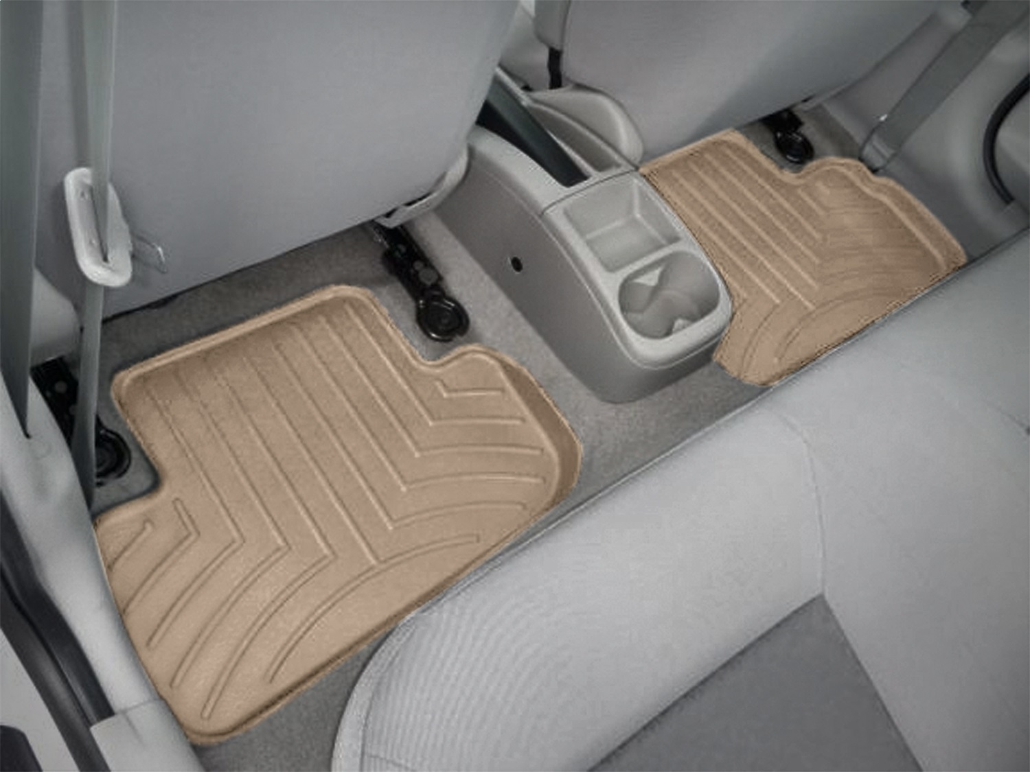 WeatherTech FloorLinerTM DigitalFit; Tan; Rear 451982 thumbnail 1