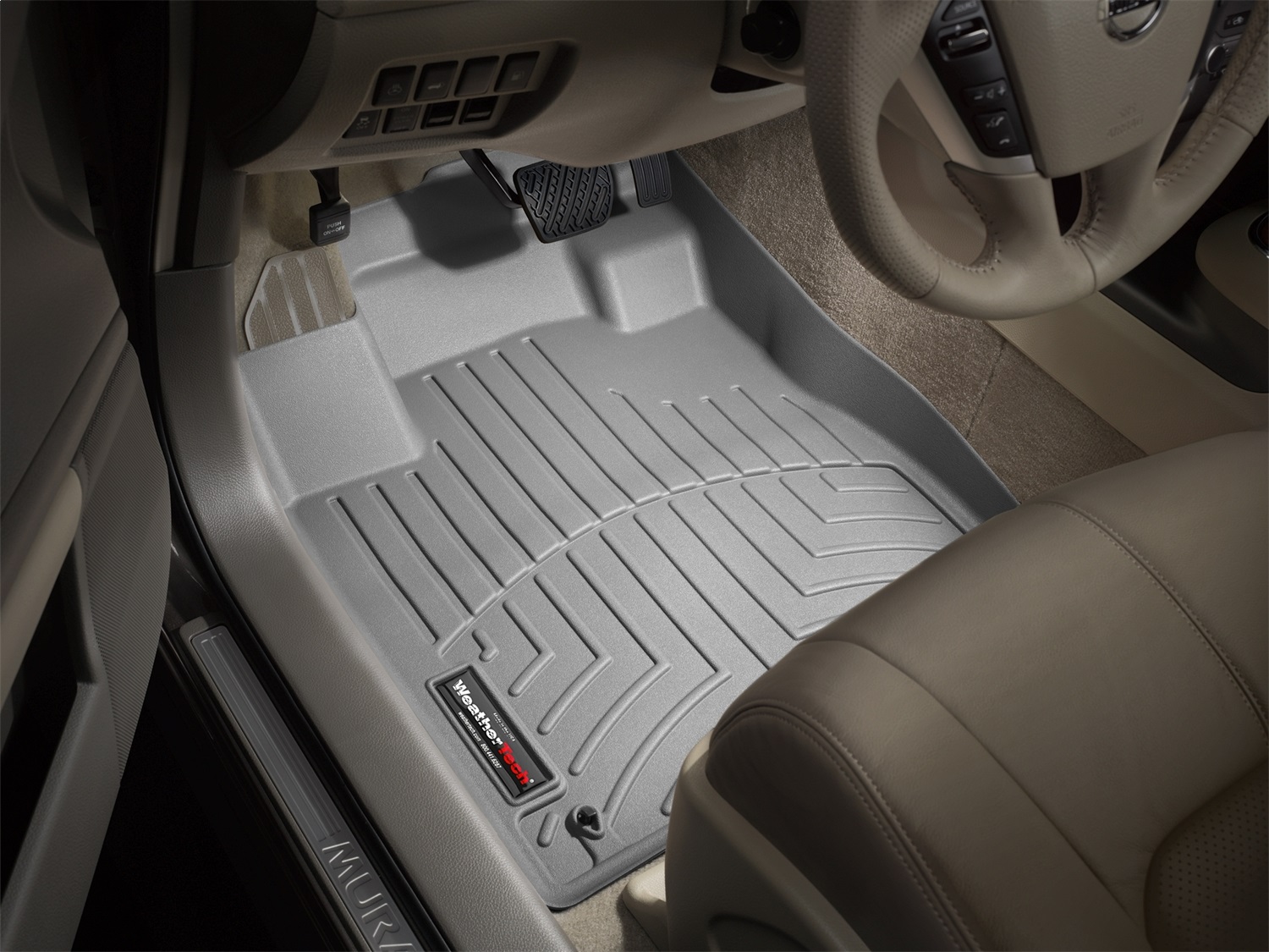 WeatherTech FloorLinerTM DigitalFit; Gray; Front 461541 thumbnail 0
