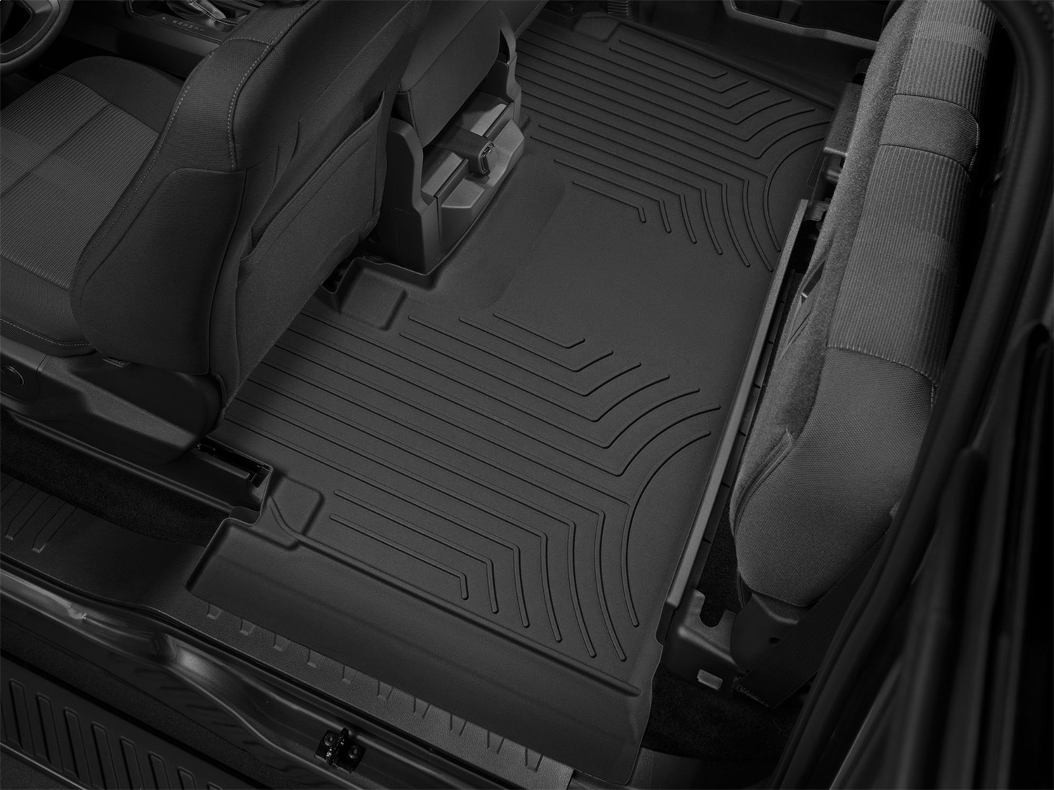 WeatherTech FloorLinerTM HP; Black; Rear 446975IM thumbnail 1