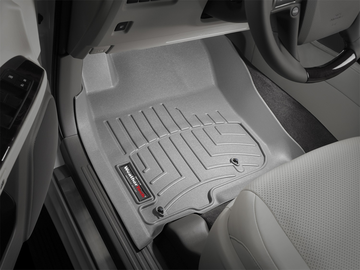 WeatherTech FloorLinerTM DigitalFit; Gray; Front 463611 thumbnail 1